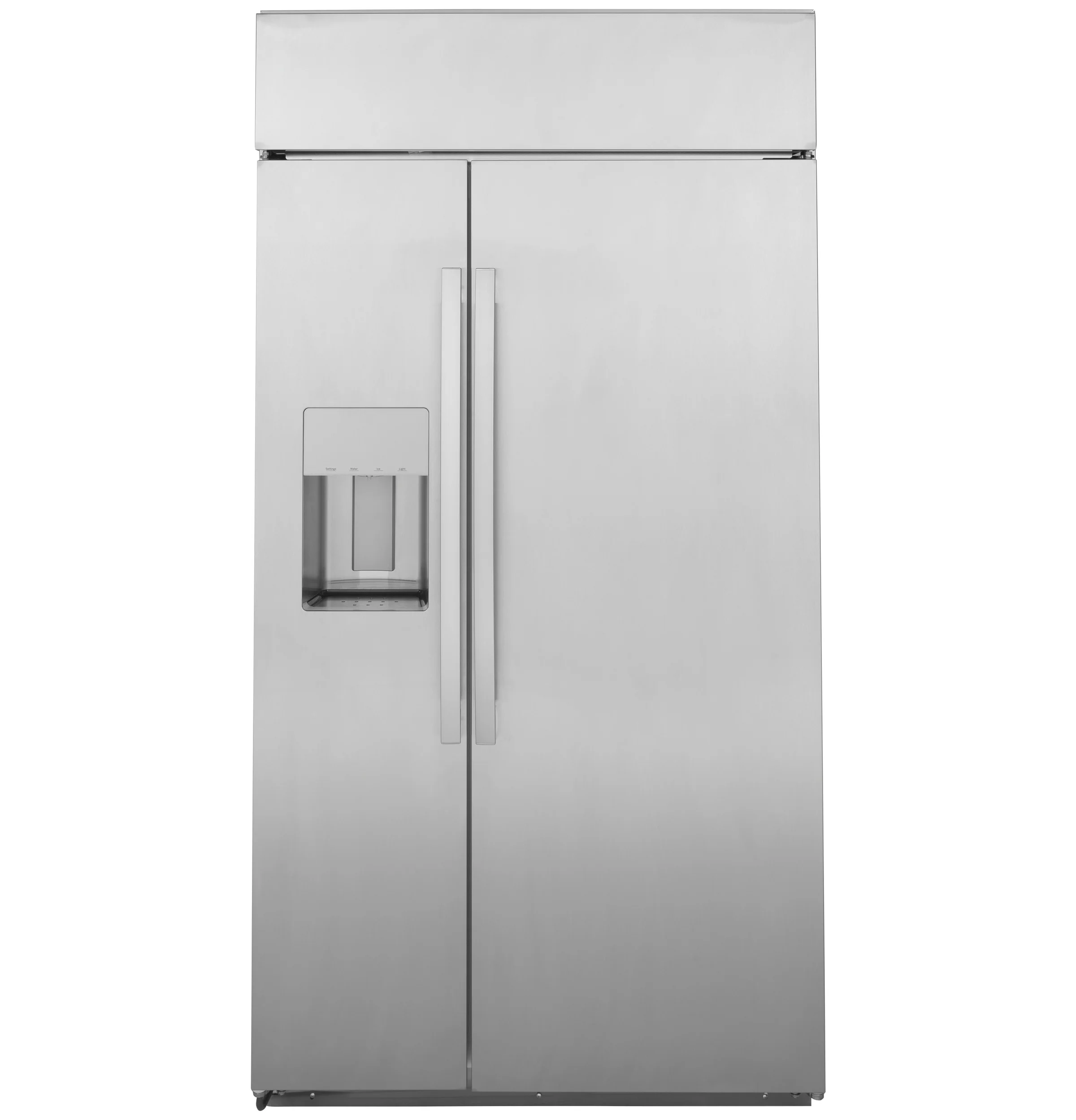 Smooth GE Profile™ Series 42 Smart Built-In Side-by-Side Refrigerator with Dispenser Detailed