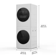 Specialty Compact ENERGY STAR® Ventless Heat Pump Laundry Tower with 2.7-cu ft Washer and Electric 4.3-cu ft Dryer Fast
