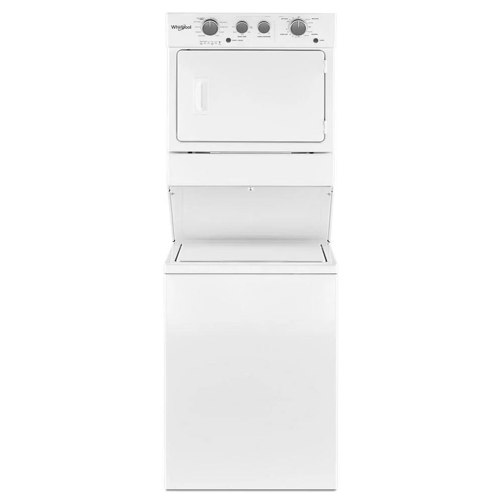 Consistent 3.5 cu.ft Electric Stacked Laundry Center 9 Wash cycles and AutoDry™ Luxury