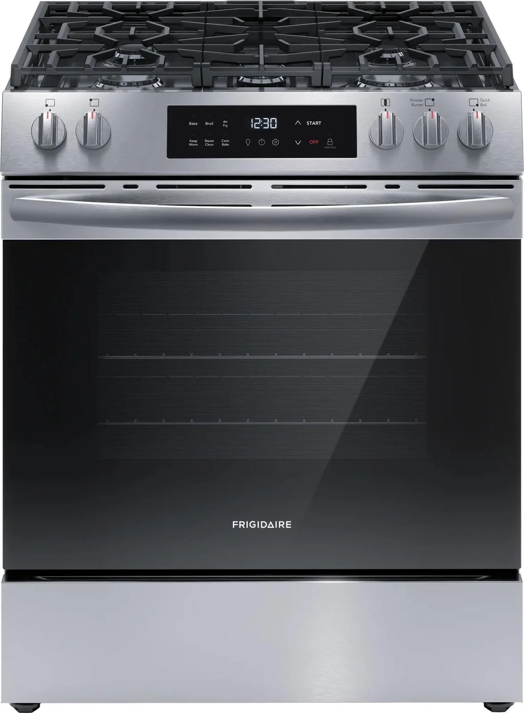 Easy-to-Use 30 Front Control Gas Range with Air Fry Traditional