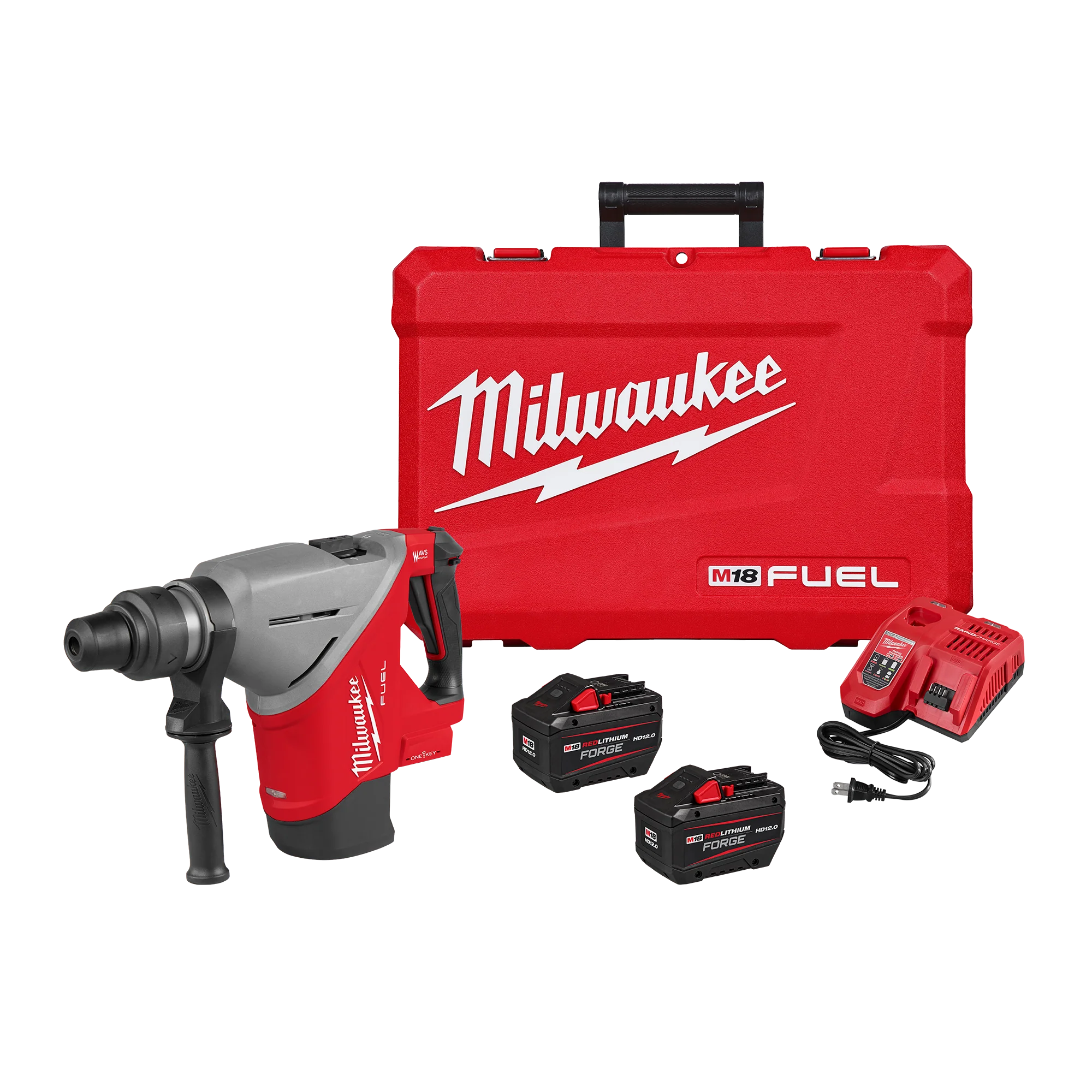 Breathable Milwaukee M18 FUEL™ 1-3 4 SDS MAX Rotary Hammer Kit w ONE-KEY™ Verified