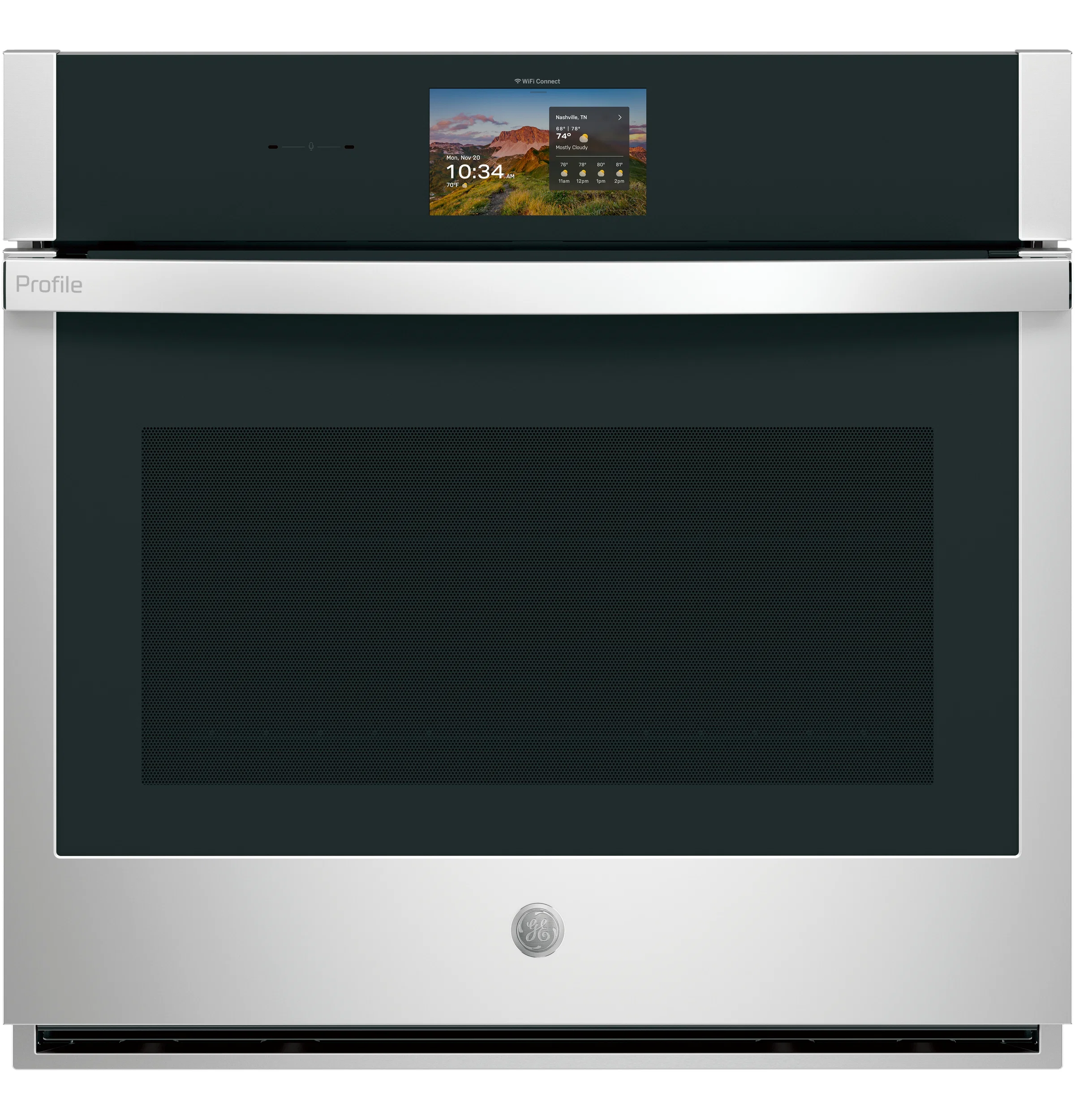 Powerful GE Profile™ 30 Smart Built-In Convection Single Wall Oven with In-Oven Camera and No Preheat Air Fry Environmentally Friendly