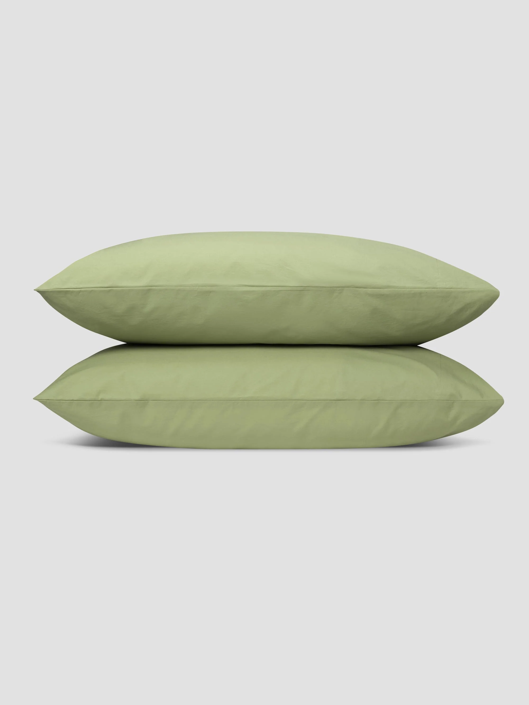 Environmentally Friendly Pear Washed Cotton Percale Pillowcases Pair Elegant