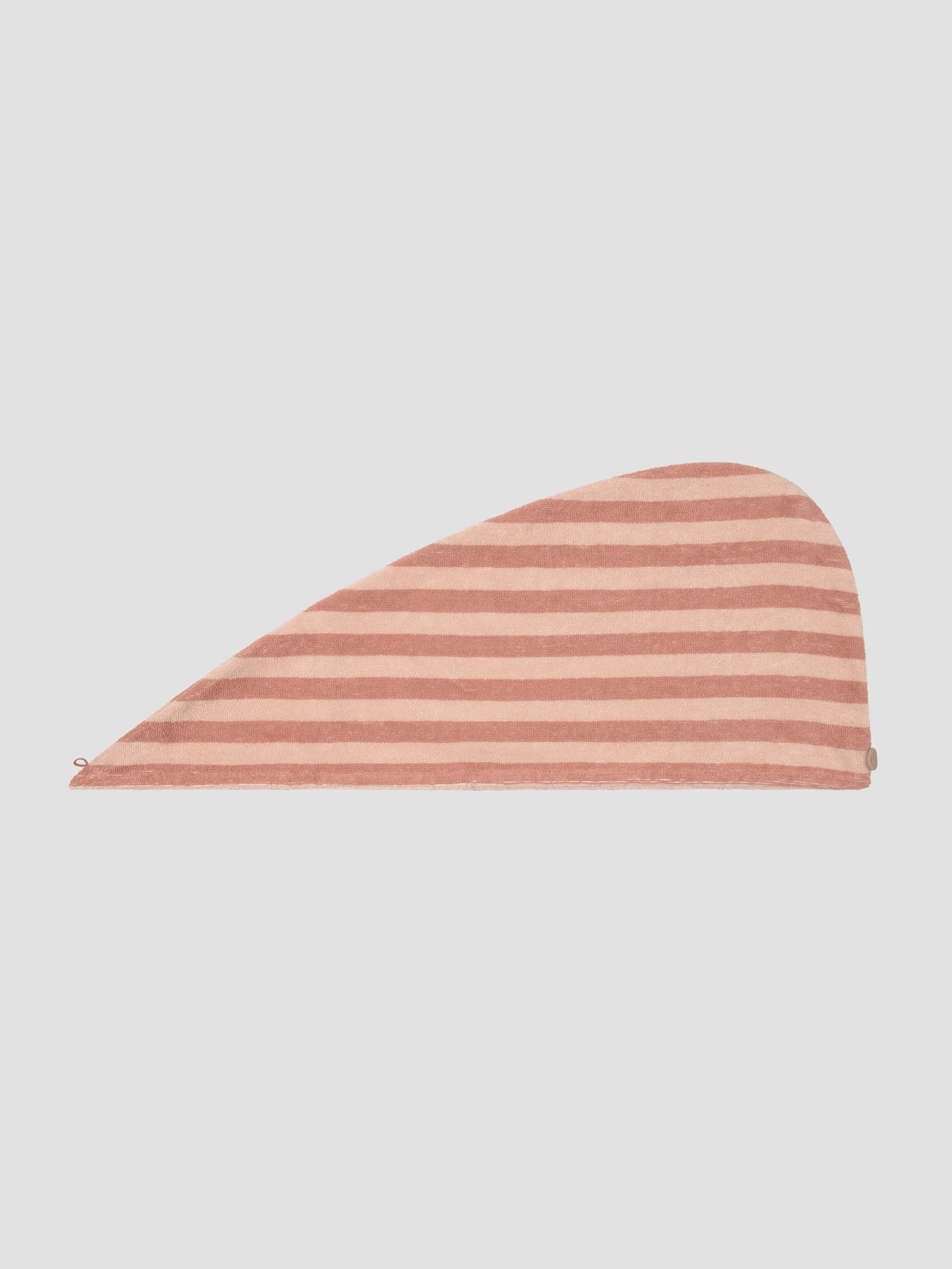 Reusable Sand Shell Pembroke Stripe Cotton Hair Wrap Innovative