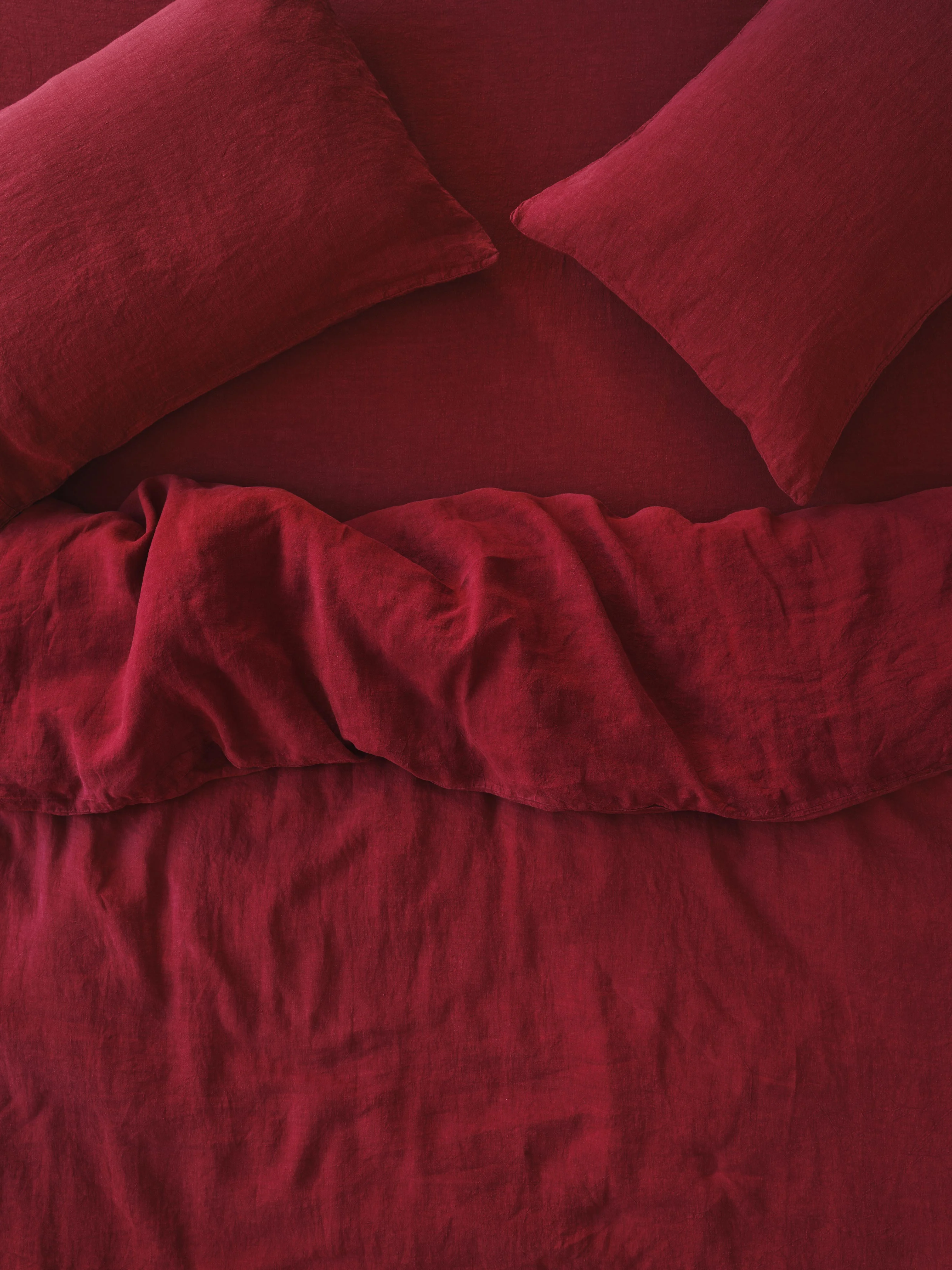 Original Rhubarb Linen Duvet Cover Fast