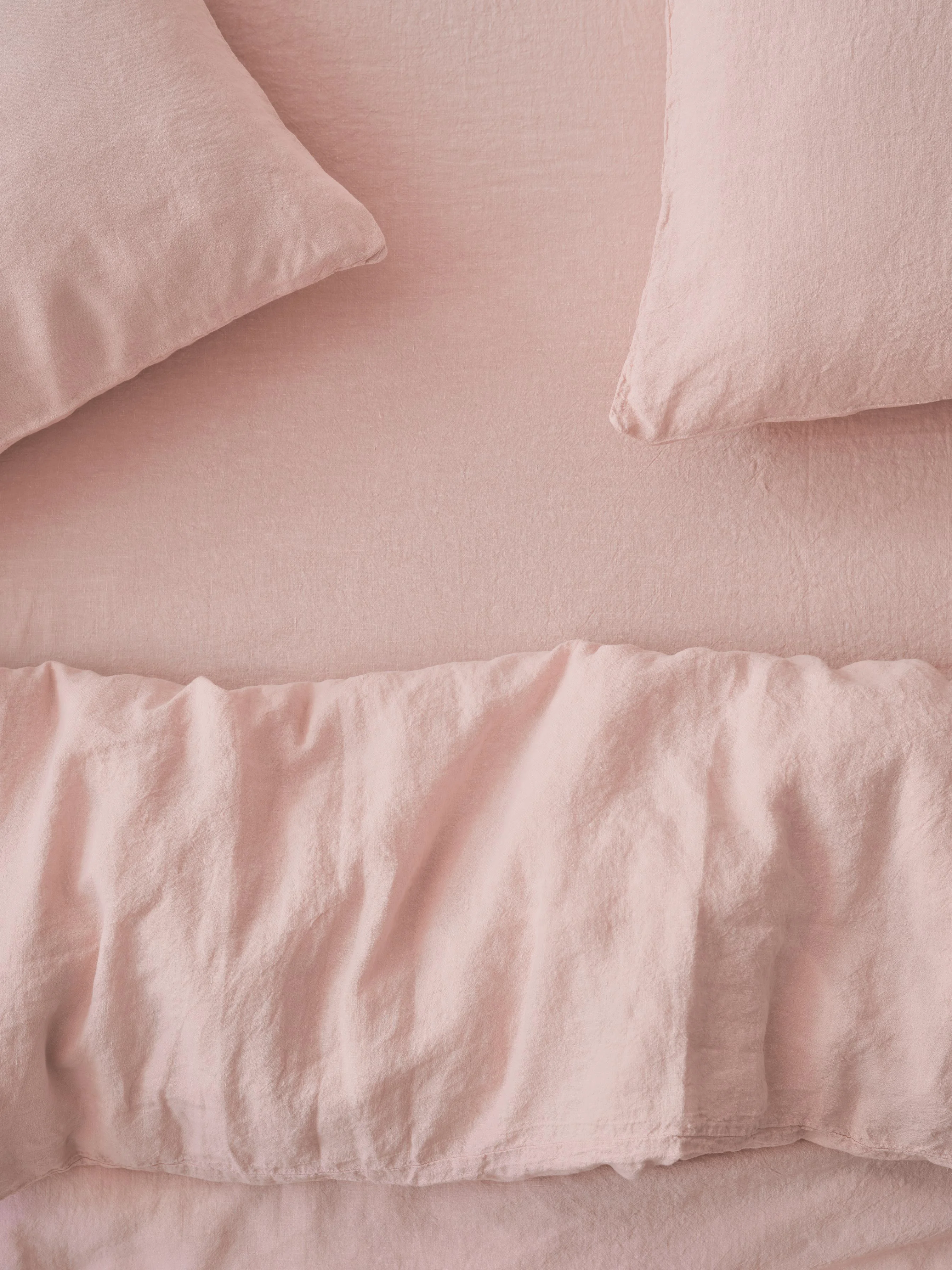 Fine Crafted Rose Linen Fitted Sheet Easy-to-Use