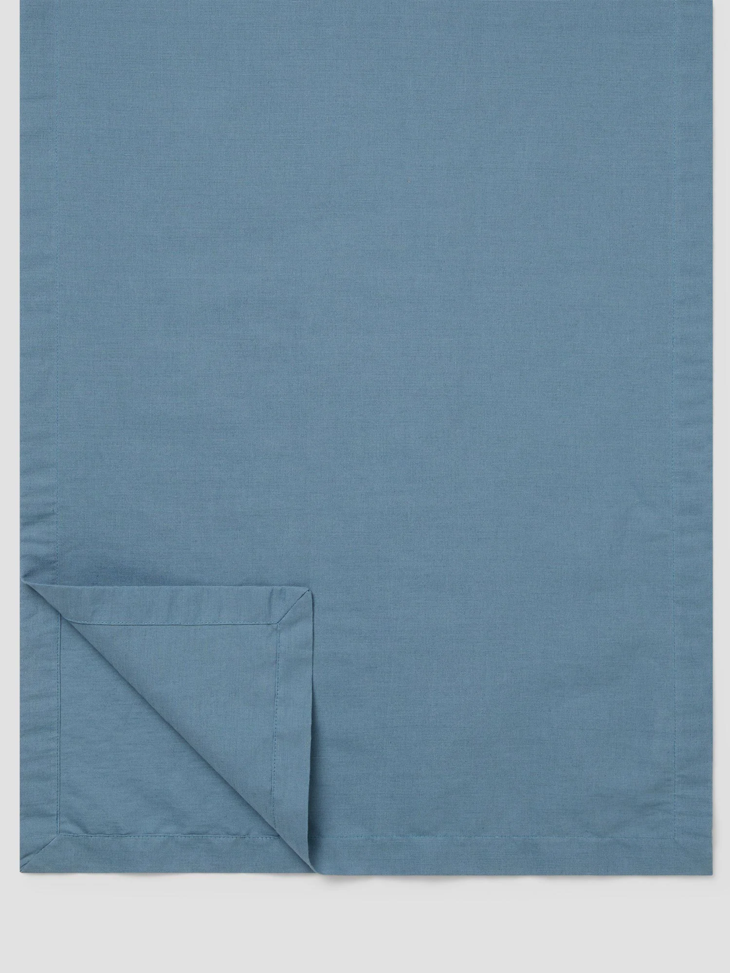 Exceptional Dusk Blue Linen Blend Table Runner Next-Generation