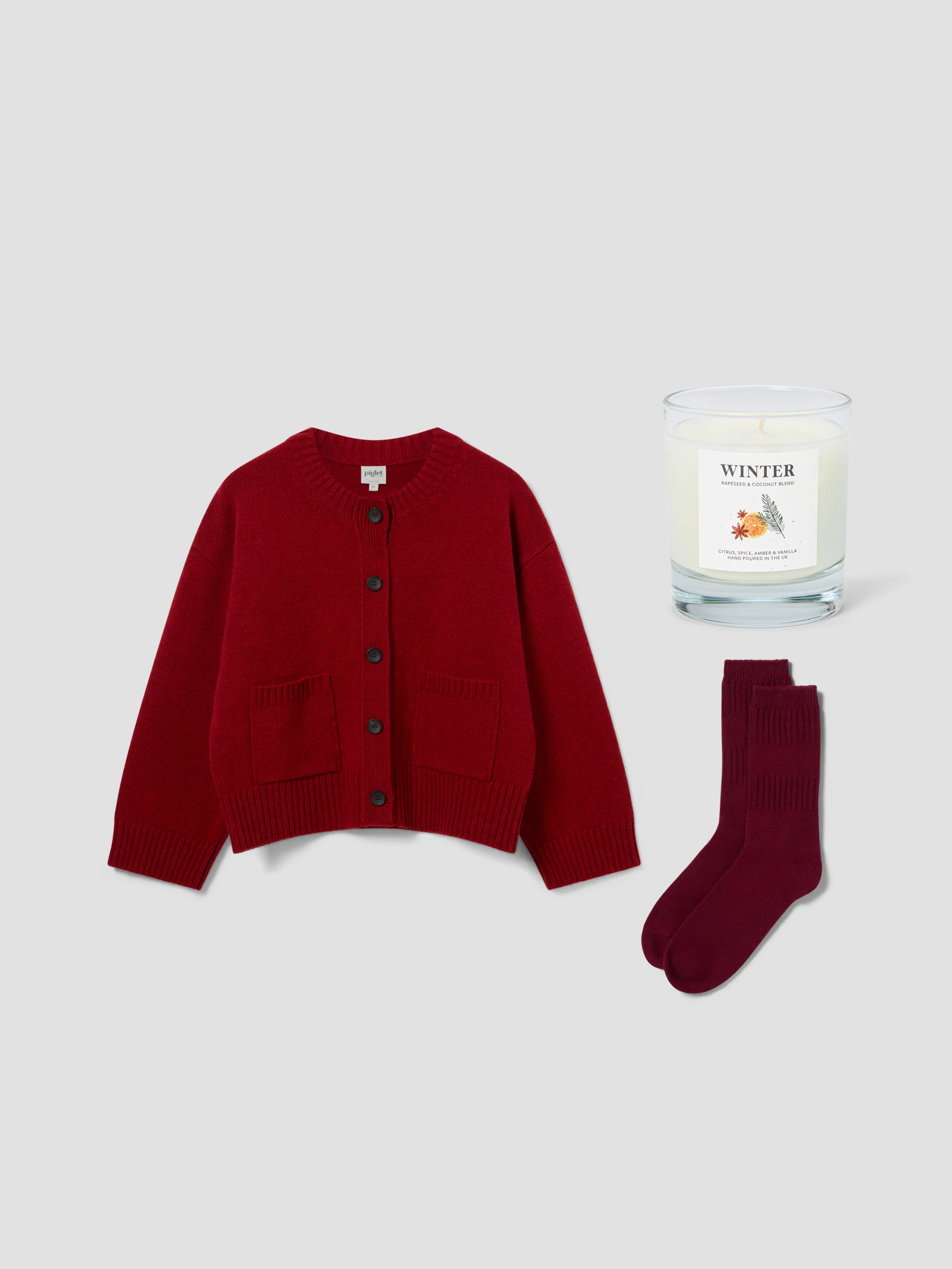 Environmentally Friendly Luxury Cosiness Sumptuous Red Knitwear Premium