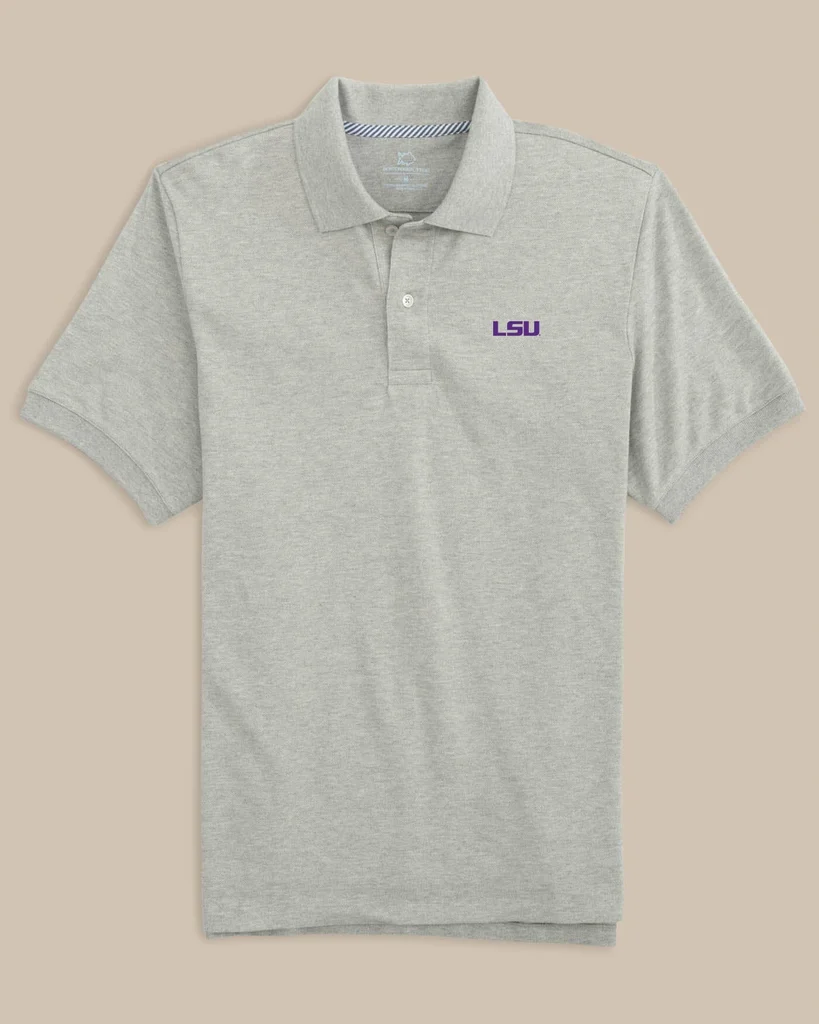 Long-Lasting LSU Tigers Skipjack Polo Organic