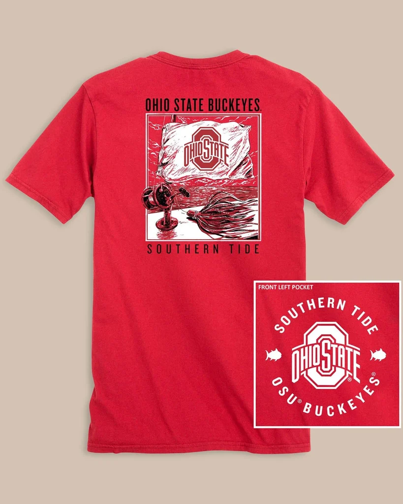 Responsible Ohio State Buckeyes Fishing Flag T-Shirt Innovative
