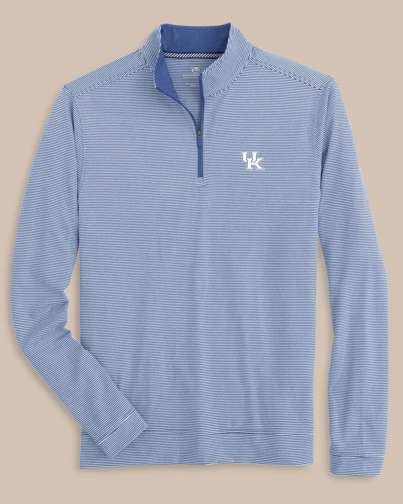 Prestigious Kentucky Wildcats Cruiser Micro-Stripe Heather Quarter Zip Easy-to-Use