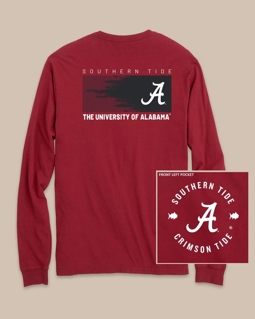 First-Class Alabama Crimson Tide Gameday Hexagon Gradient T-Shirt Selected
