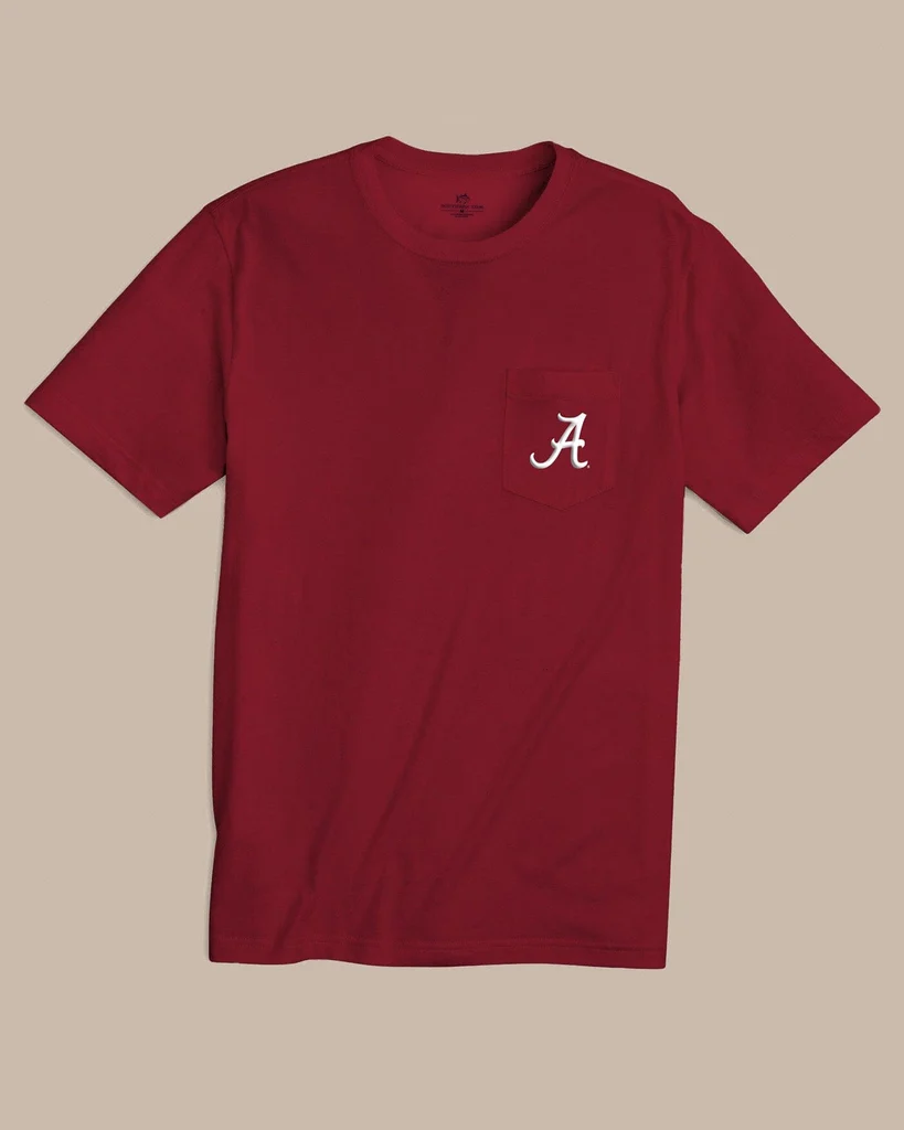 Flexible Alabama Crimson Tide Gameday Embroidered Short Sleeve T-Shirt Powerful