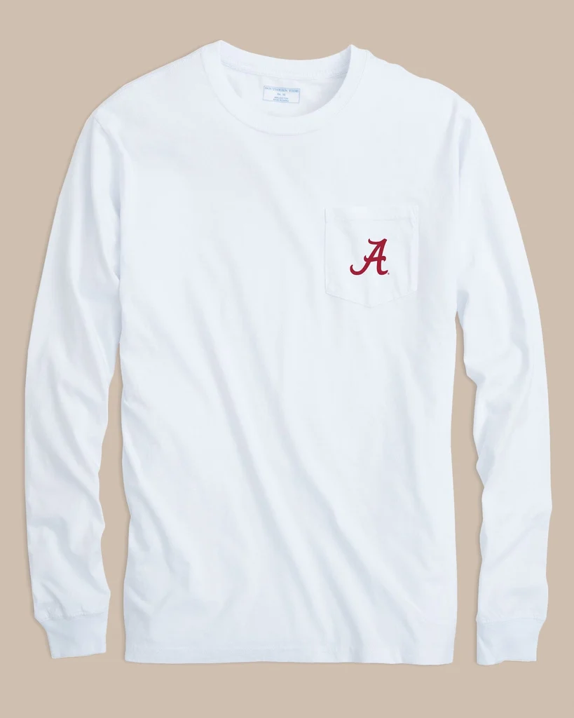 Environmentally Friendly Alabama Crimson Tide Gameday Embroidered Long Sleeve T-Shirt Superior