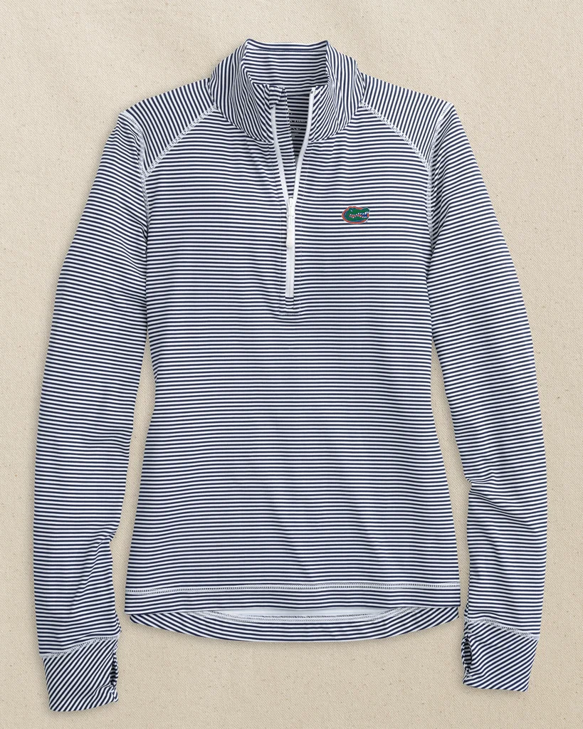 Soft Florida Gators Women’s Striped Runaround Quarter Zip Refined