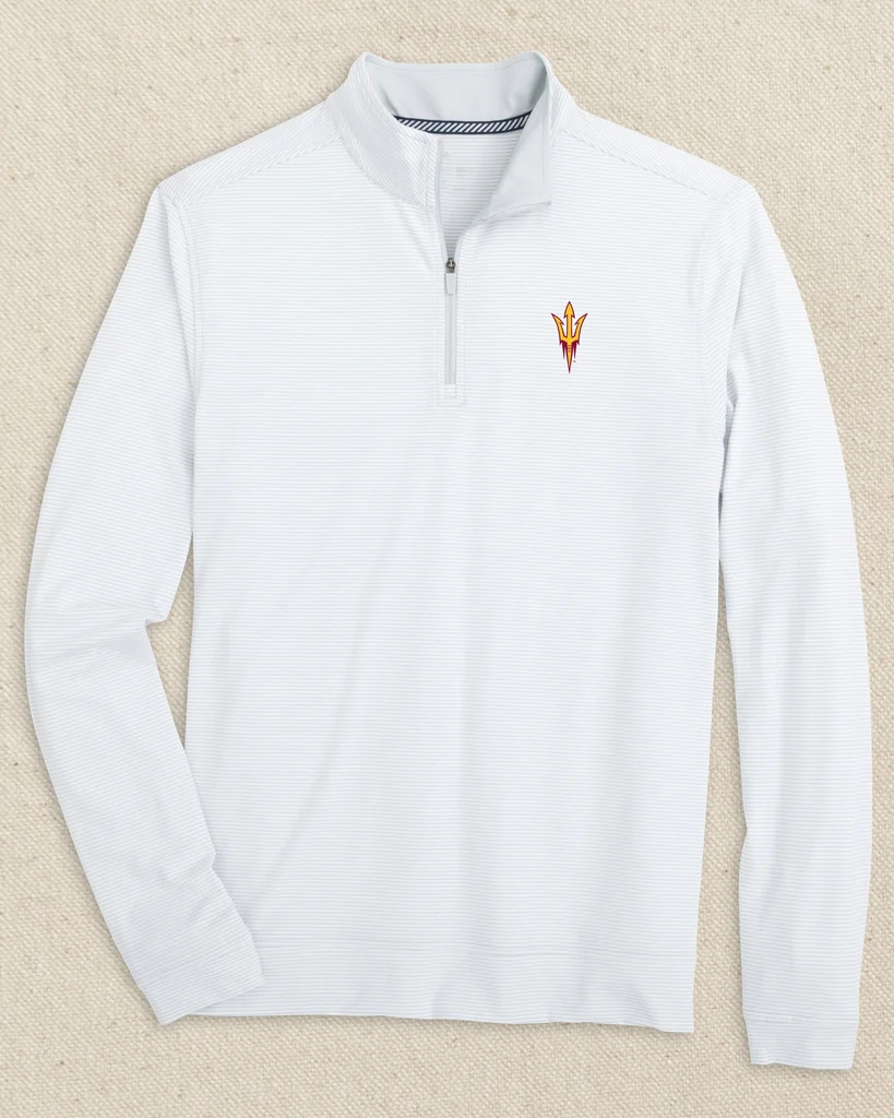Reusable Arizona State Sun Devils Cruiser Micro-Stripe Heather Quarter Zip Elegant
