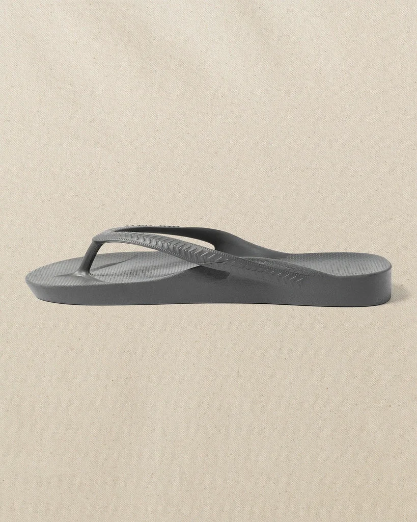 Fast Archies Charcoal Arch Support Flip Flop High-Grade