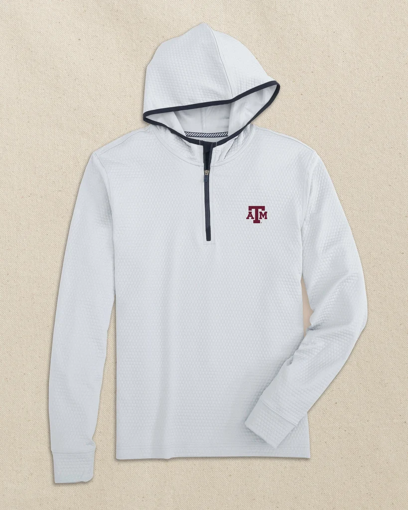 Artisan Texas A M Aggies Scuttle Quarter Zip Hoodie Comfortable