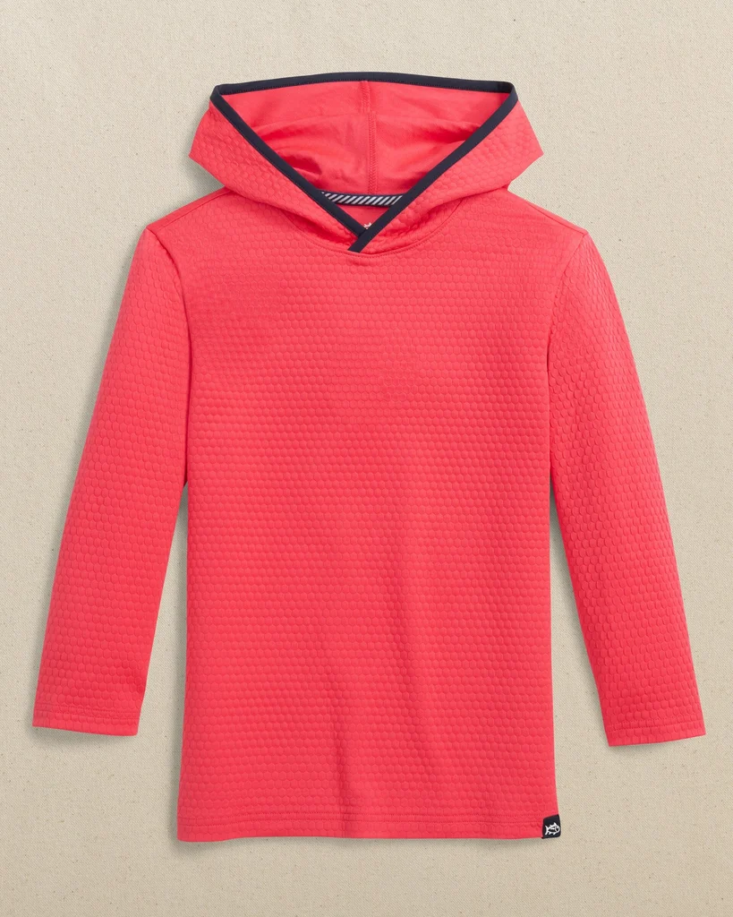 Refined Boys Scuttle Hoodie – Heather Snapper Breathable