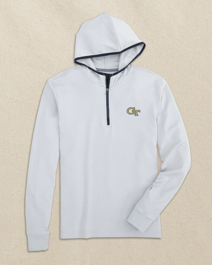 Powerful Georgia Tech Scuttle Quarter Zip Hoodie User-Friendly