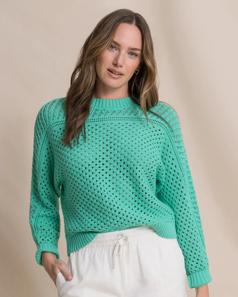 First-Class Ophelia Open Stitch Sweater – Florida Keys Sophisticated