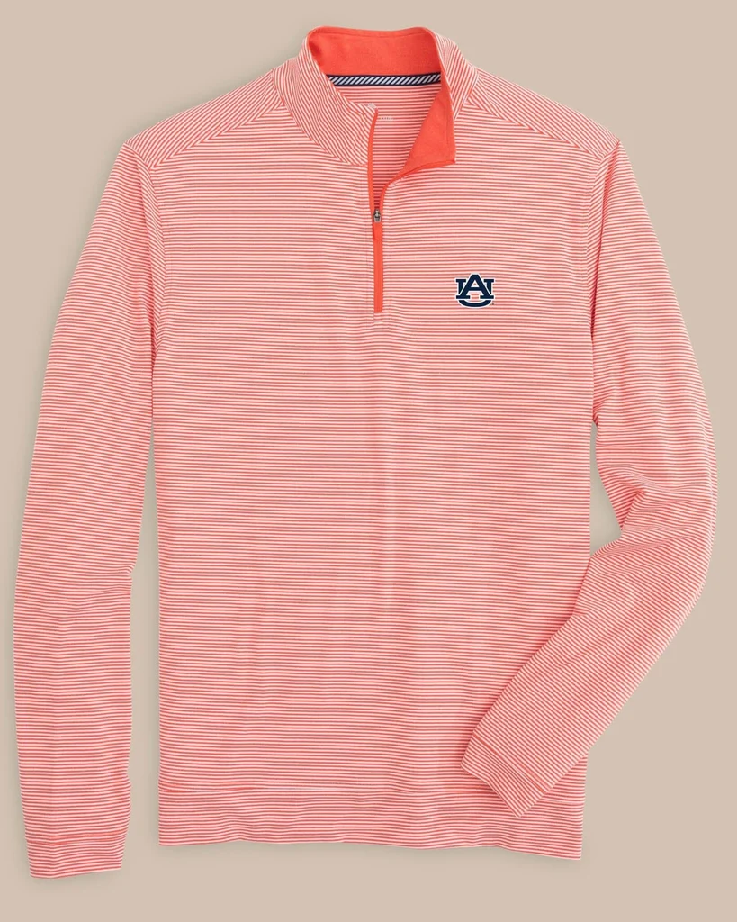 World-Class Auburn Tigers Cruiser Micro-Stripe Heather Quarter Zip Secure