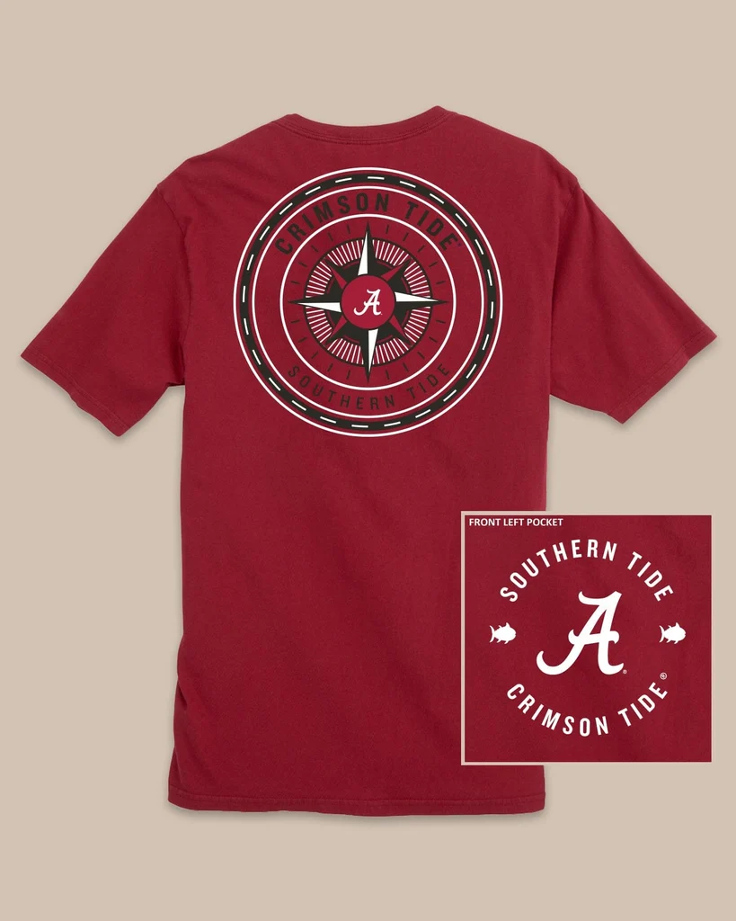 Sustainable Alabama Crimson Tide Gameday Collegiate Compass T-Shirt Healthy