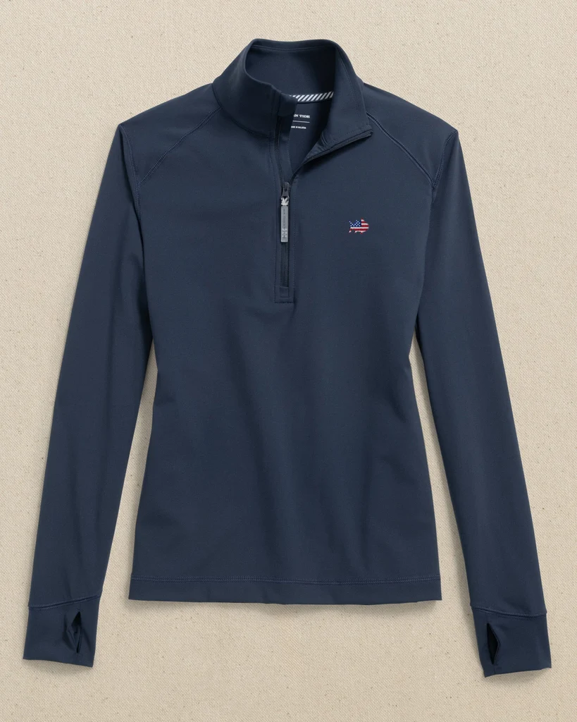 Verified USA Flag Skipjack Women’s Runaround Quarter Zip Superior