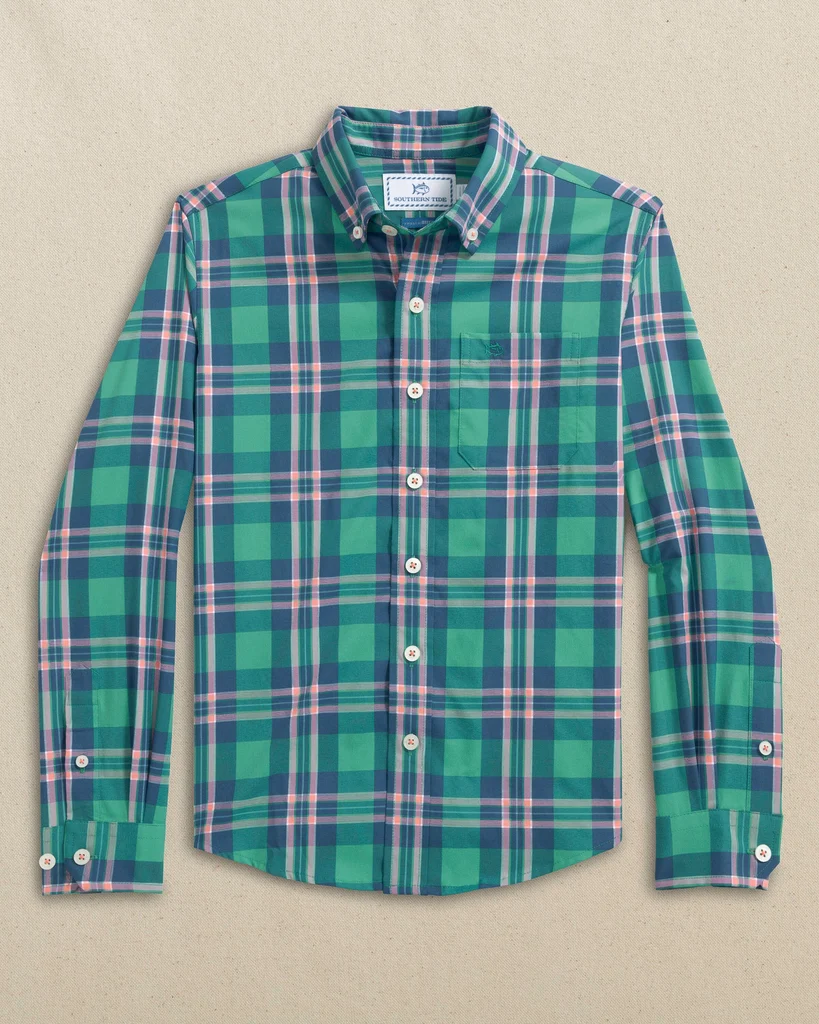 Recyclable Boys Village Beach Plaid Skipjack Sport Shirt Efficient