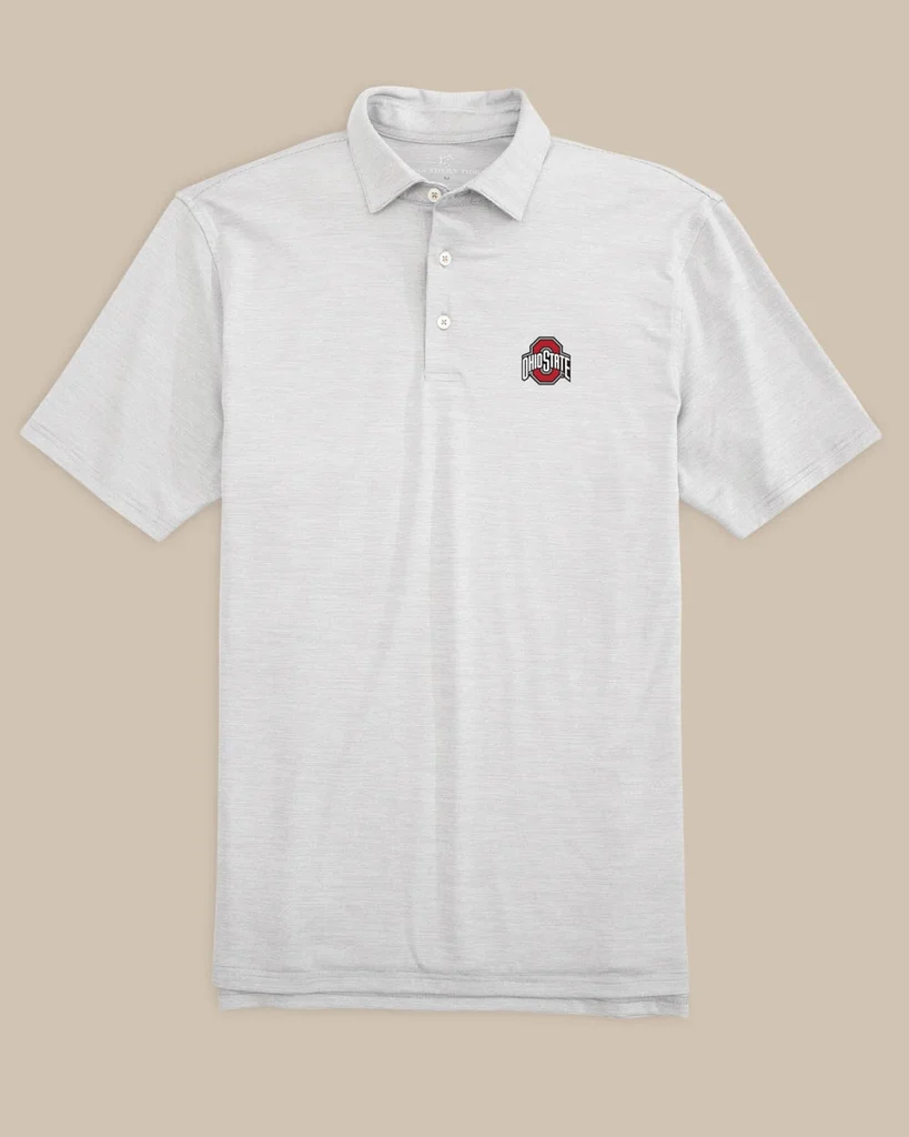 Expertly Made Ohio State Buckeyes Driver Spacedye Polo Shirt Elite