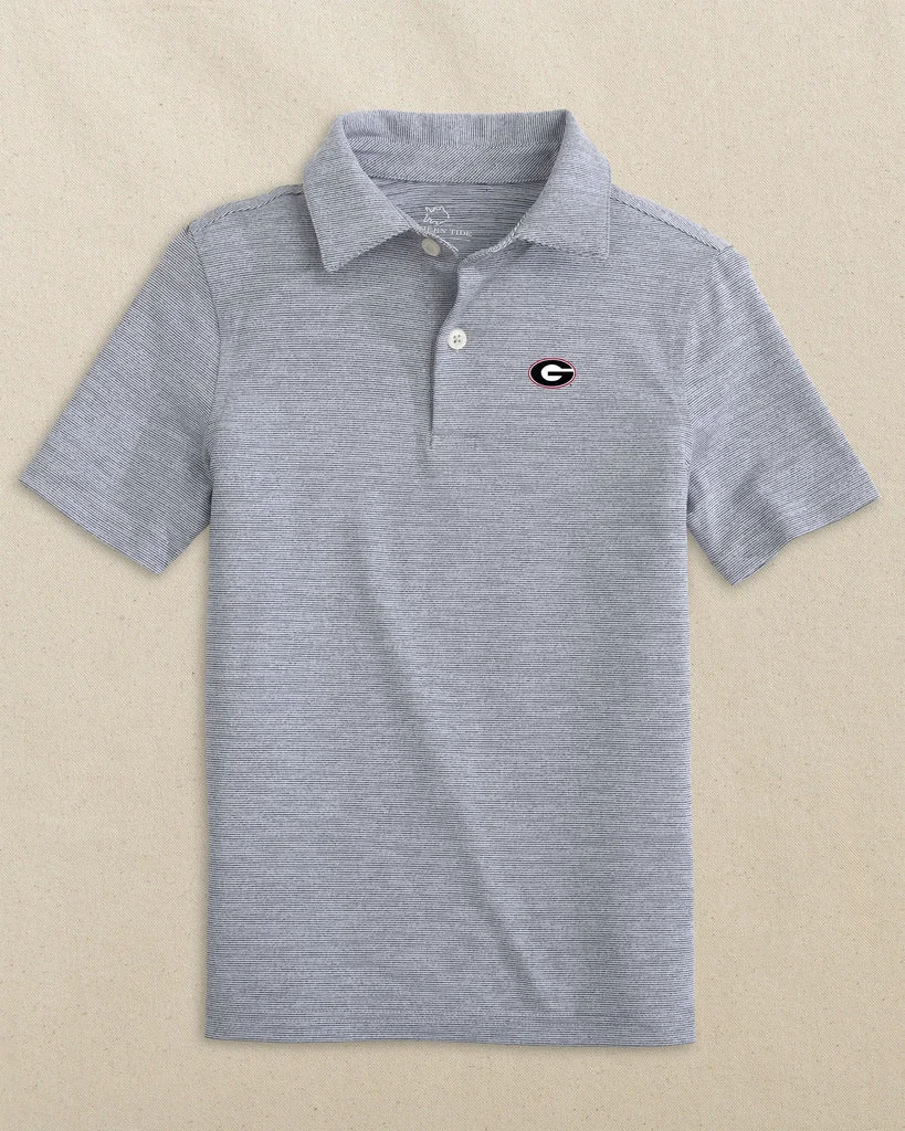Reliable Georgia Bulldogs Oval G Boys Driver Spacedye Polo Shirt Modern