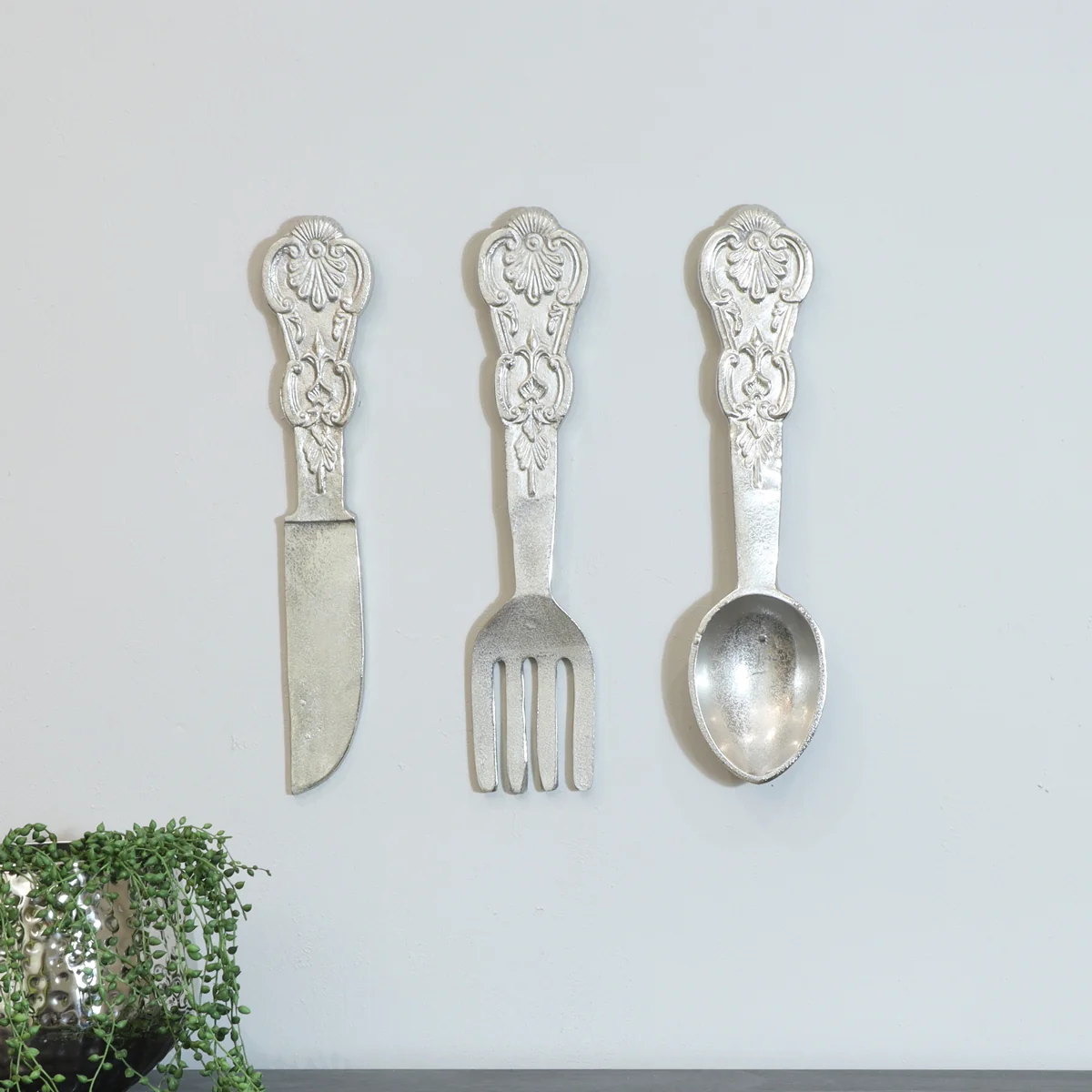 Reusable Giant Decorative Wall-Mounted Cutlery Set Efficient