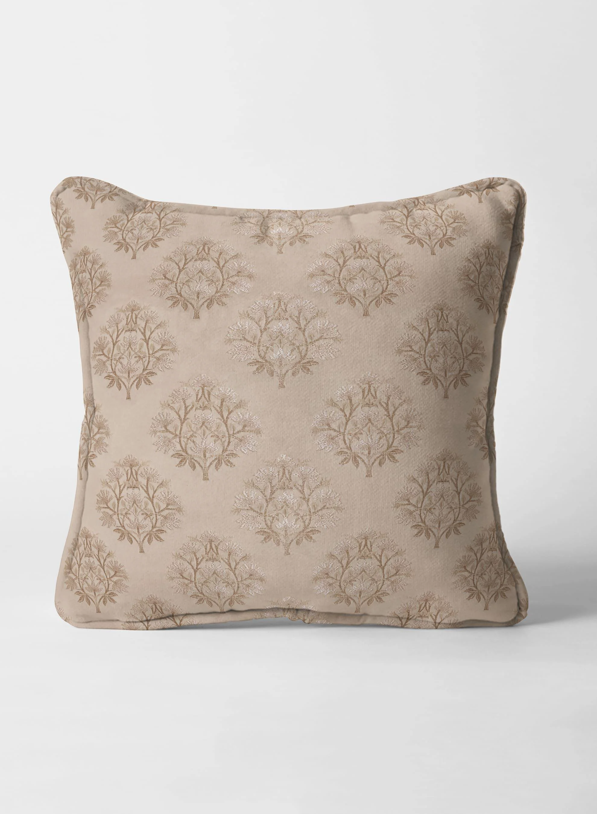 Convenient Flavia Jacquard Cushion Cover Cream Pattern 1 Original Design