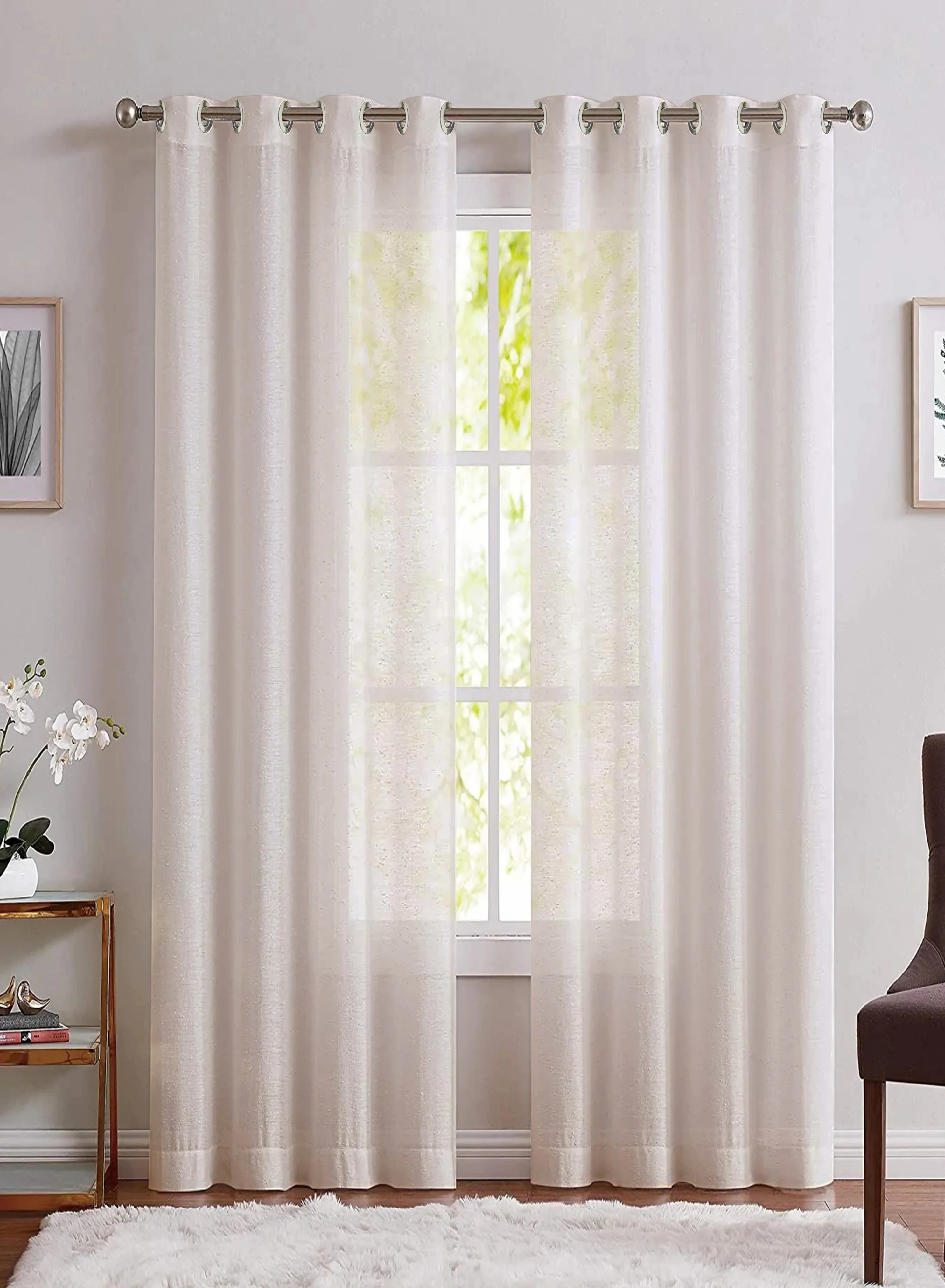 Prestigious Casper Plain Sheer Curtains Beige Set of 2The Guide to Measuring and Choosing Curtains Flexible