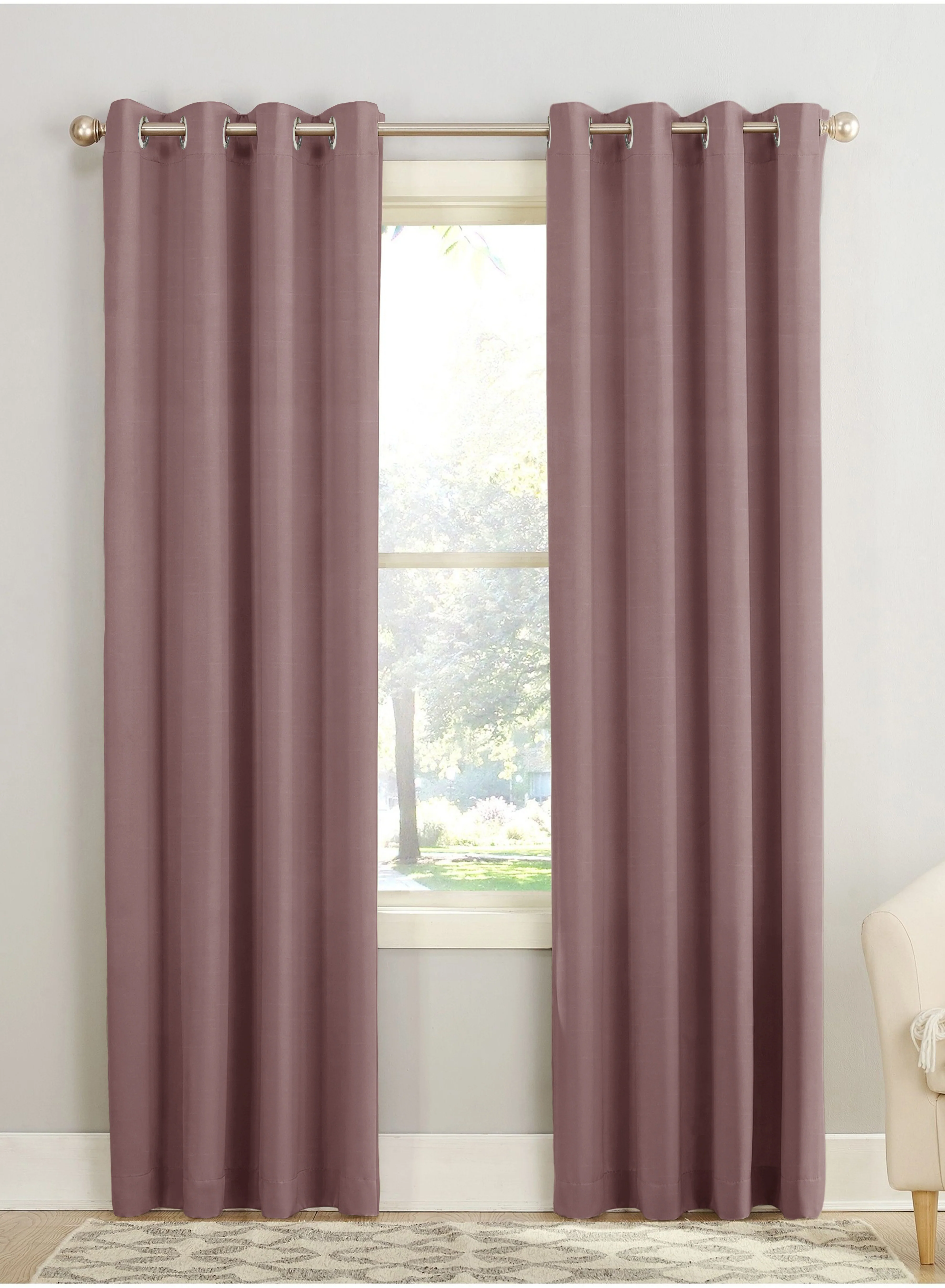 Artisan Casper Plain Room Darkening Curtains Rouge Pink Set of 2The Guide to Measuring and Choosing Curtains Selected