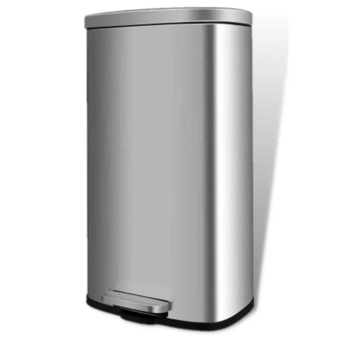 Artisan 8 Gal 30L Trash Can Stainless Steel with Lid Removable Inner Bucket8 Gal 30L Trash Can Stainless Steel with Lid Removable Inner Bucket Exceptional