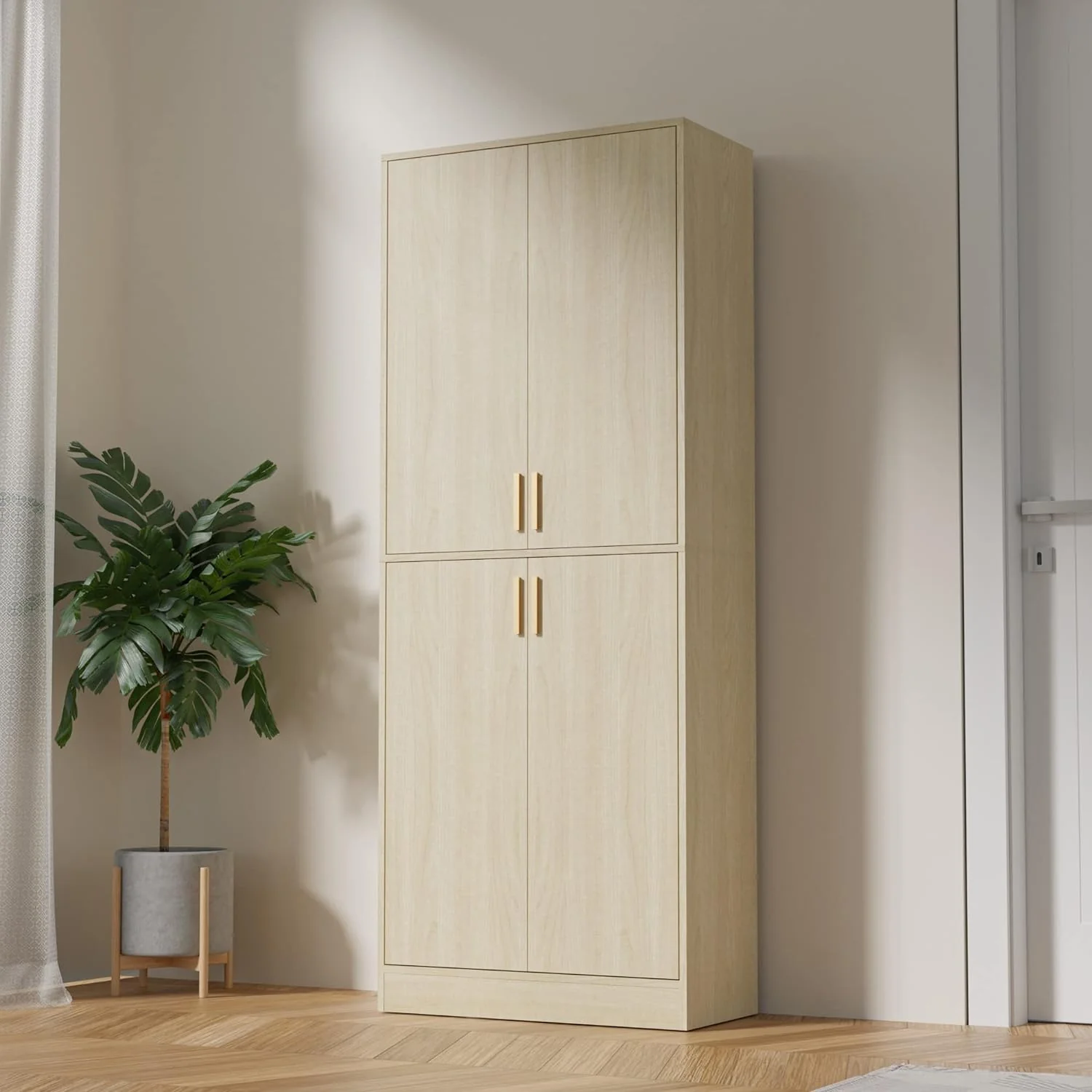 Dependable Kitchen Pantry Storage Cabinet 71 inches Tall standing Pantry Cabinet with Adjustable ShelvesKitchen Pantry Storage Cabinet 71 inches Tall standing Pantry Cabinet with Adjustable Shelves Convenient