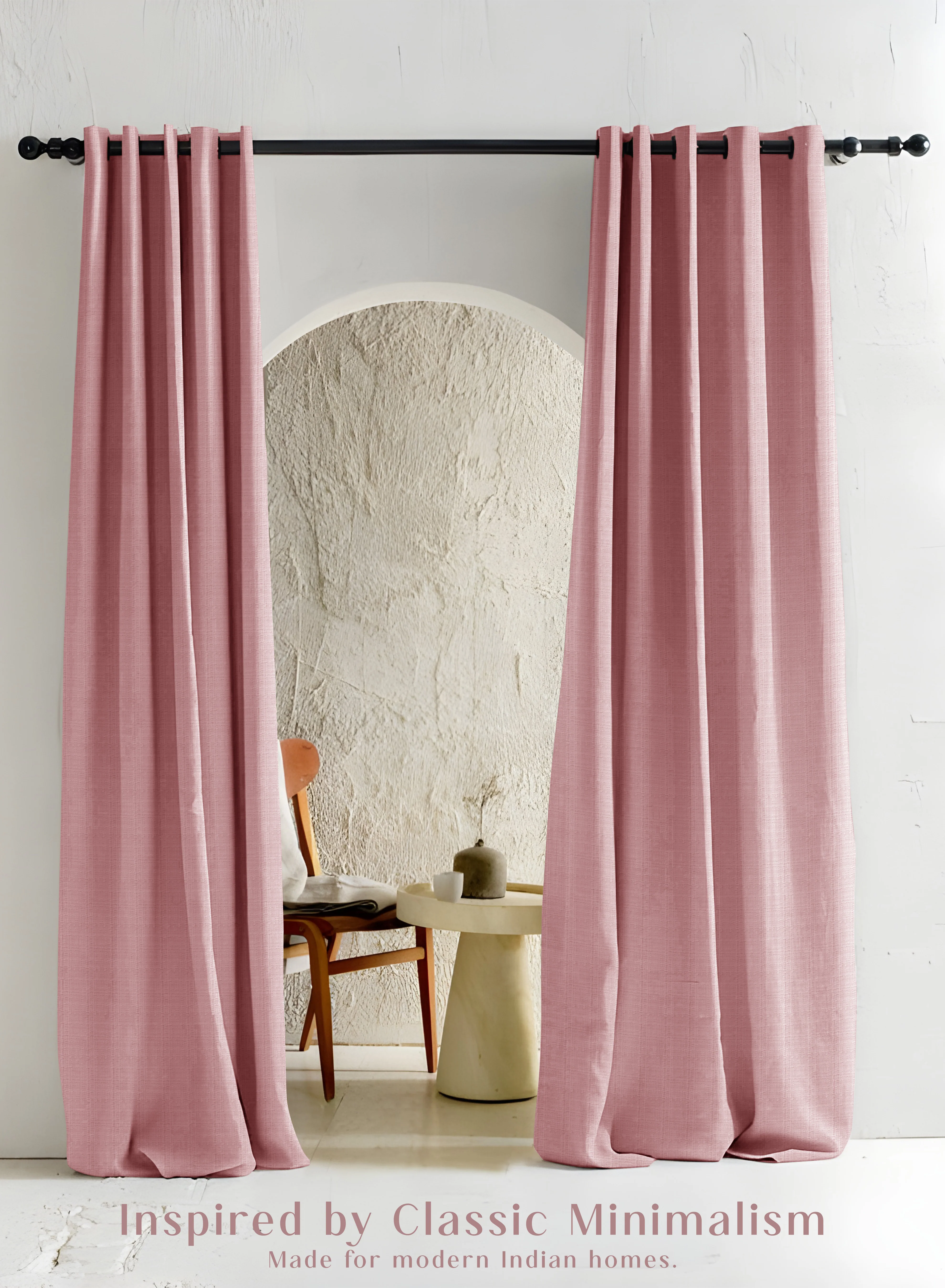 Trusted Cocoon Minimal Texture Room Darkening Curtains Modern Aesthetic Deep Blush Set of 2 Fully CustomizableThe Guide to Measuring and Choosing Curtains Consistent