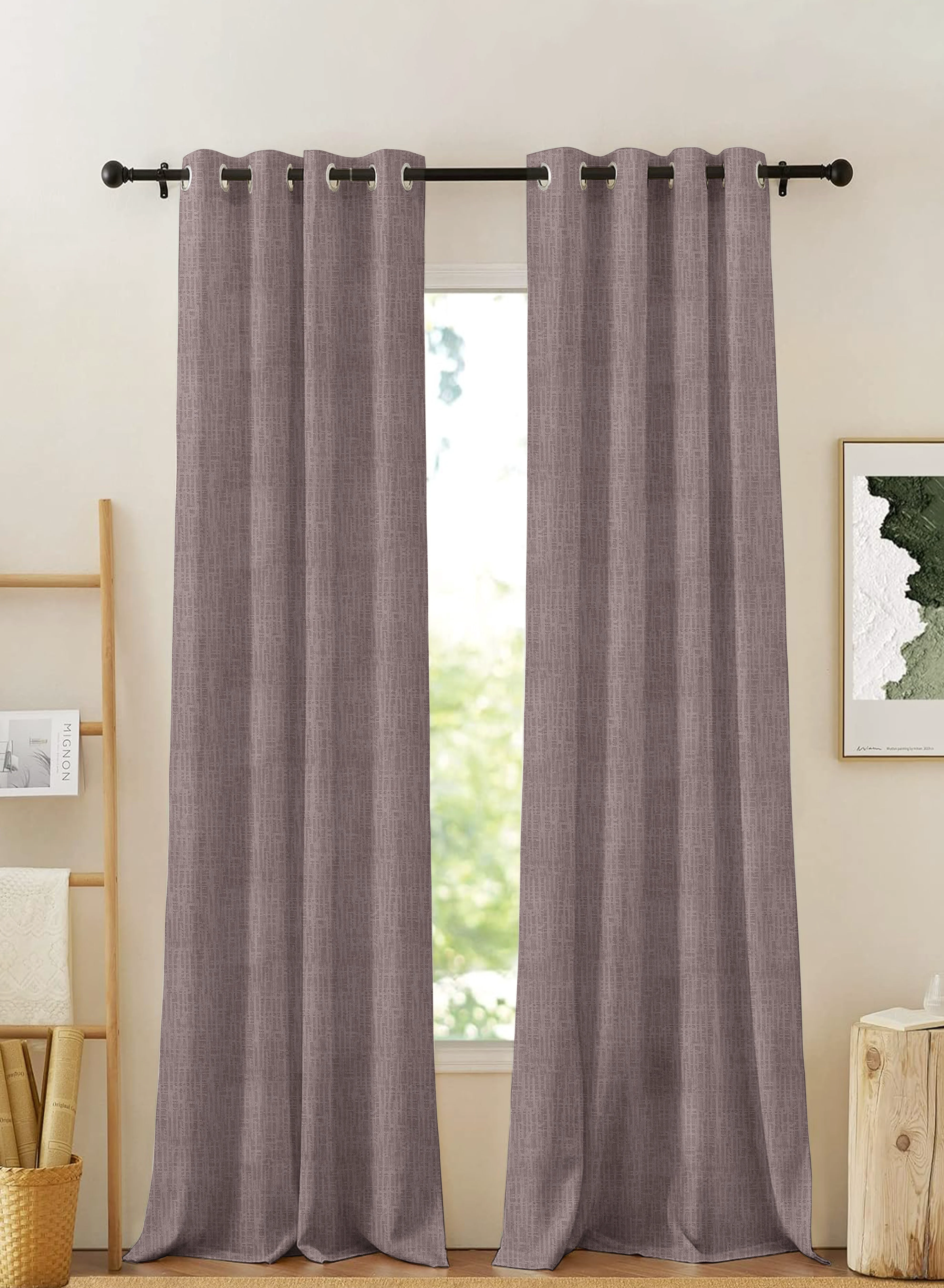 Stylish Elora Textured Blackout Curtains Minimal Design Total Light Block Taupe Brown Set of 2 Fully CustomizableThe Guide to Measuring and Choosing Curtains Casual