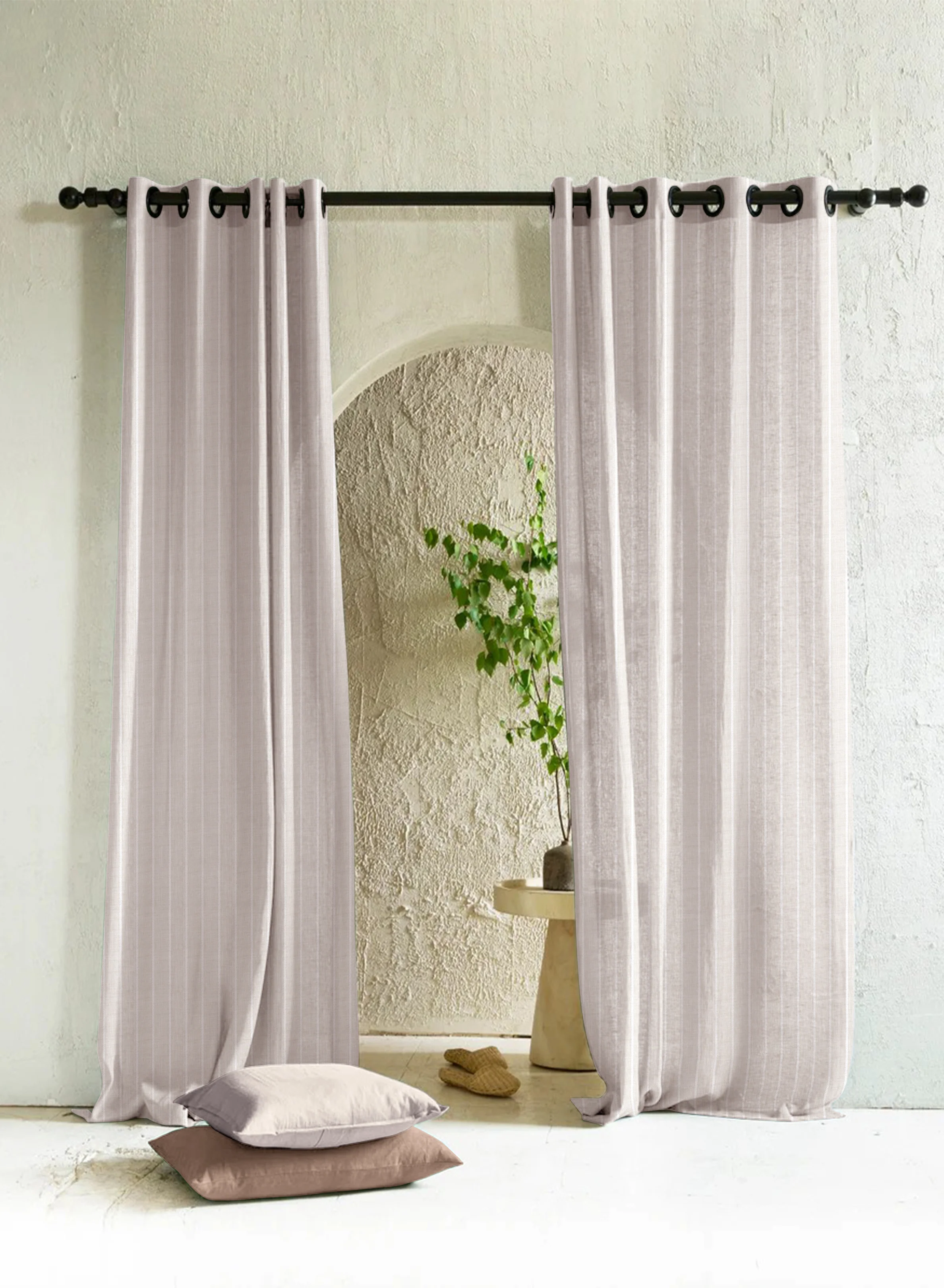 Long-Lasting Evok Striped Sheer Curtains Subtle Stripes Soft Light Filter Off White Set of 2 Fully CustomizableThe Guide to Measuring and Choosing Curtains Pure