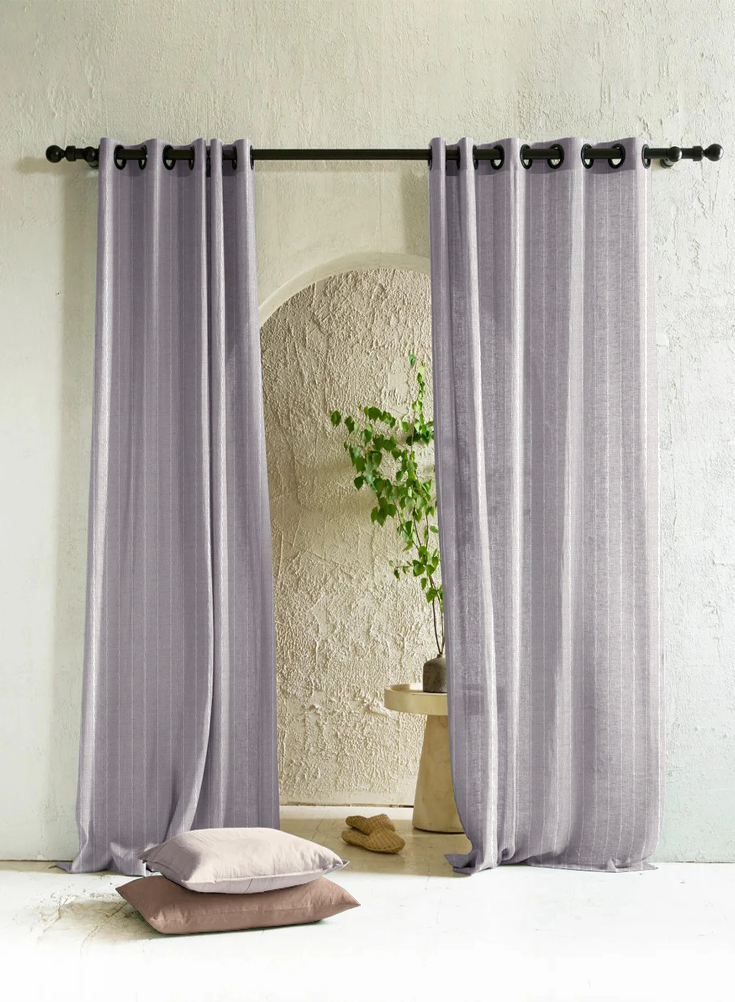 Original Design Evok Striped Sheer Curtains Subtle Stripes Soft Light Filter Slate Blue Set of 2 Fully CustomizableThe Guide to Measuring and Choosing Curtains Optimized