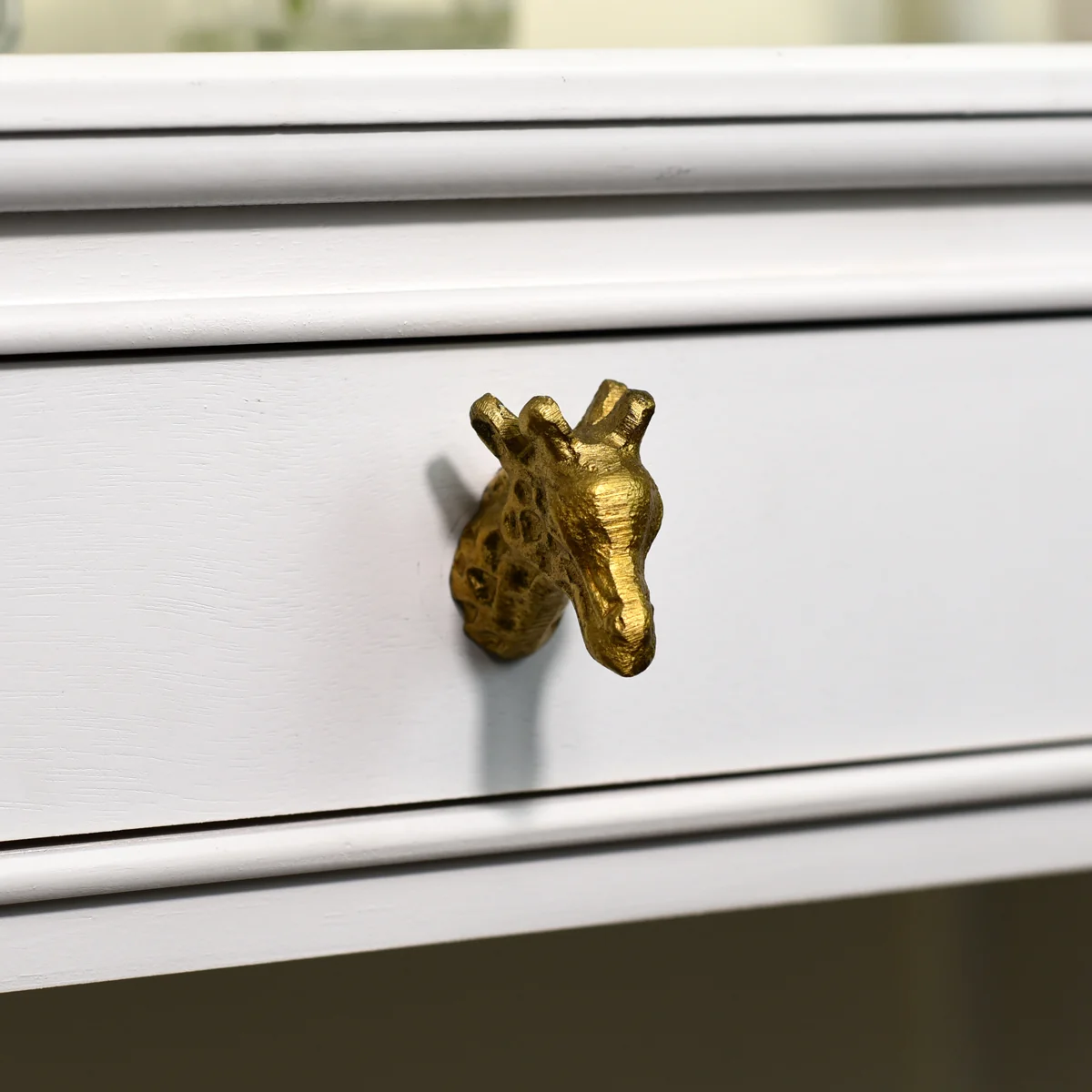 Safe Antique Gold Giraffe Drawer Knob Fine Crafted