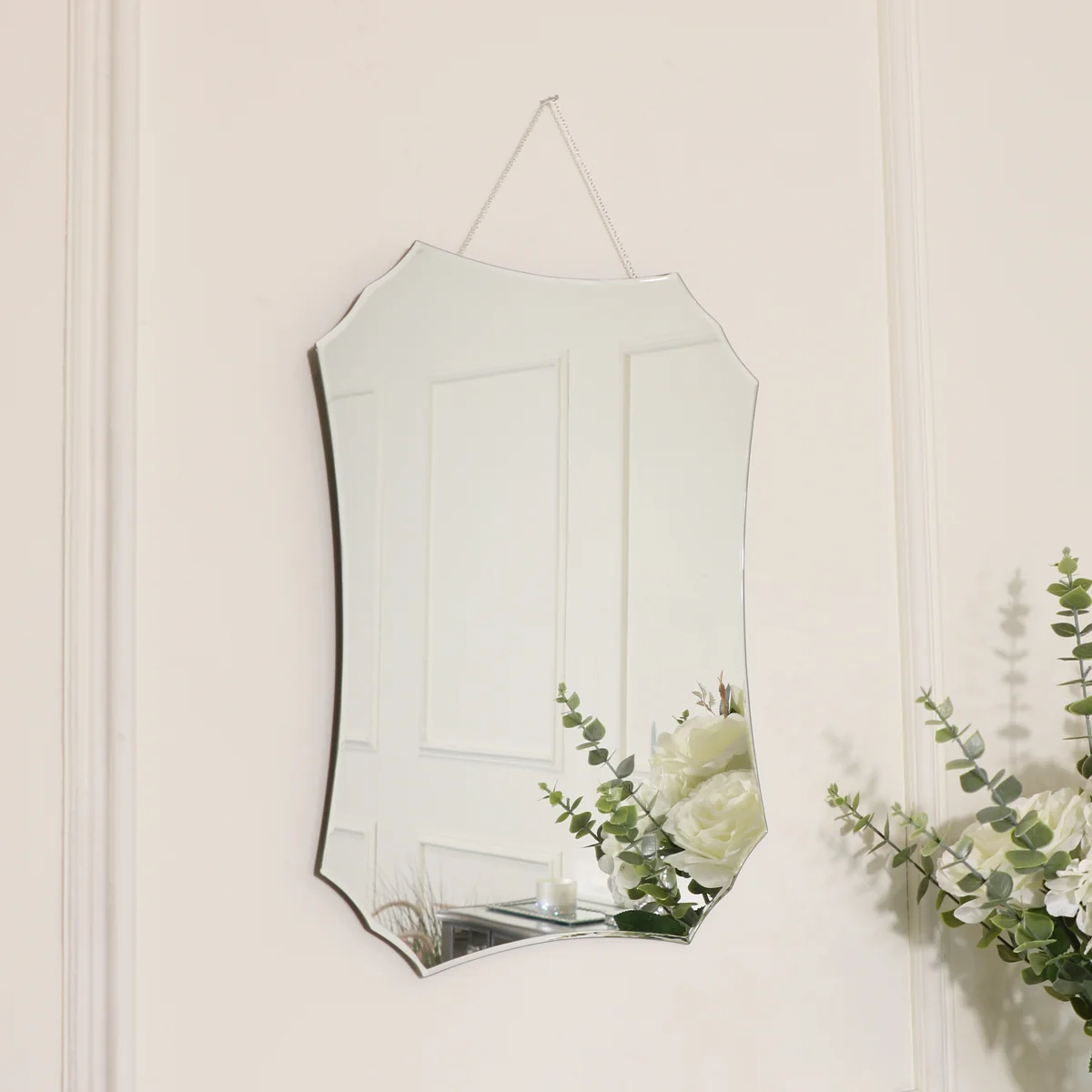 Responsible Deco Frameless Bevelled Wall Mirror – 38cm x 50cm Practical