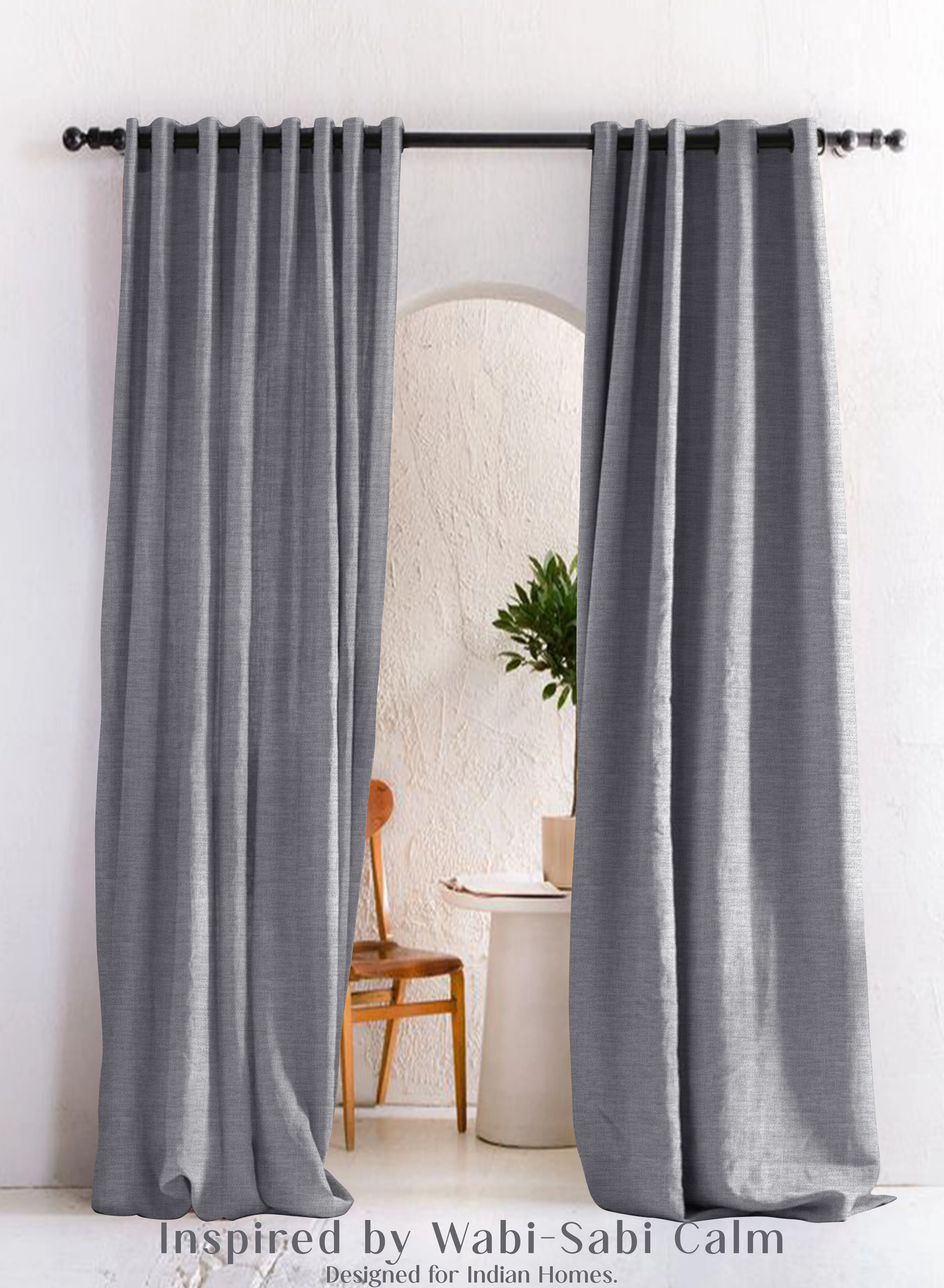 Healthy Amore Plain Cotton Room Darkening Curtains Modern Elegance Echo Blue Set of 2 Fully CustomizableThe Guide to Measuring and Choosing Curtains Carefully Designed