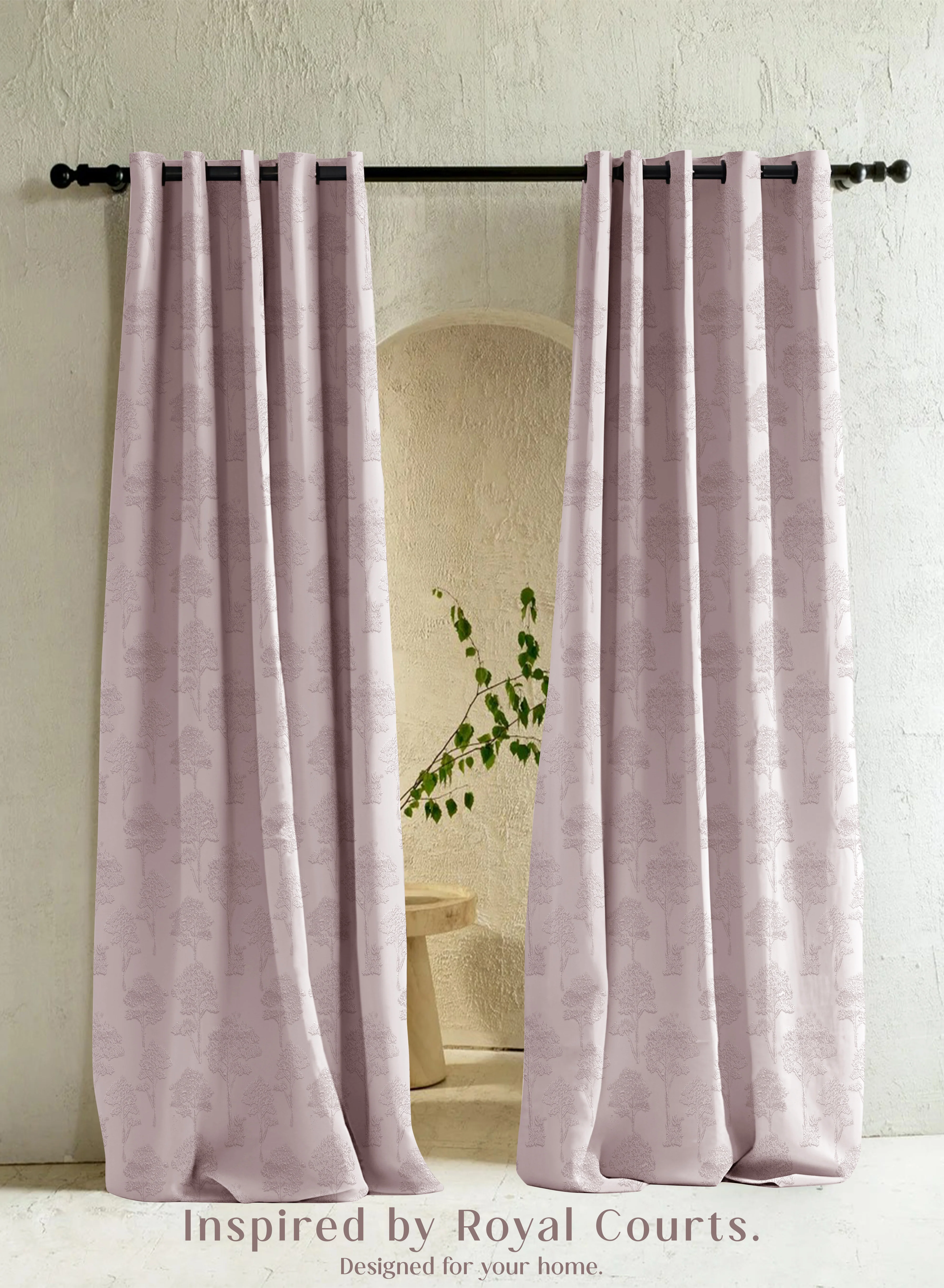 Carefully Designed Bern Jacquard Room Darkening Curtains Scenic Tree Pattern Deep Blush Set of 2 Fully CustomizableThe Guide to Measuring and Choosing Curtains Exceptional