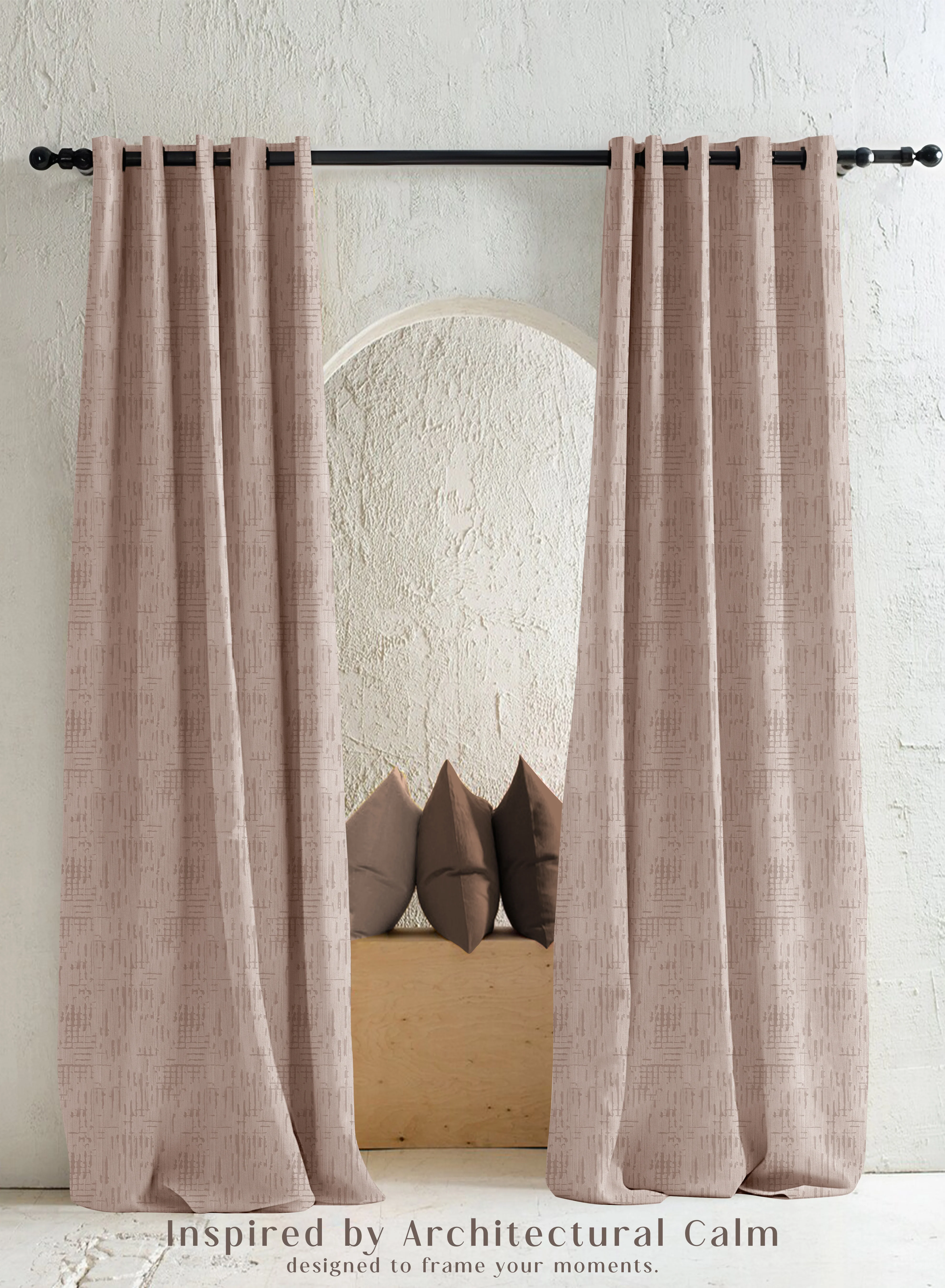 Sophisticated Elsa Textured Room Darkening Curtains Modern Aesthetic Beige Set of 2 Fully CustomizableThe Guide to Measuring and Choosing Curtains Eco-Friendly