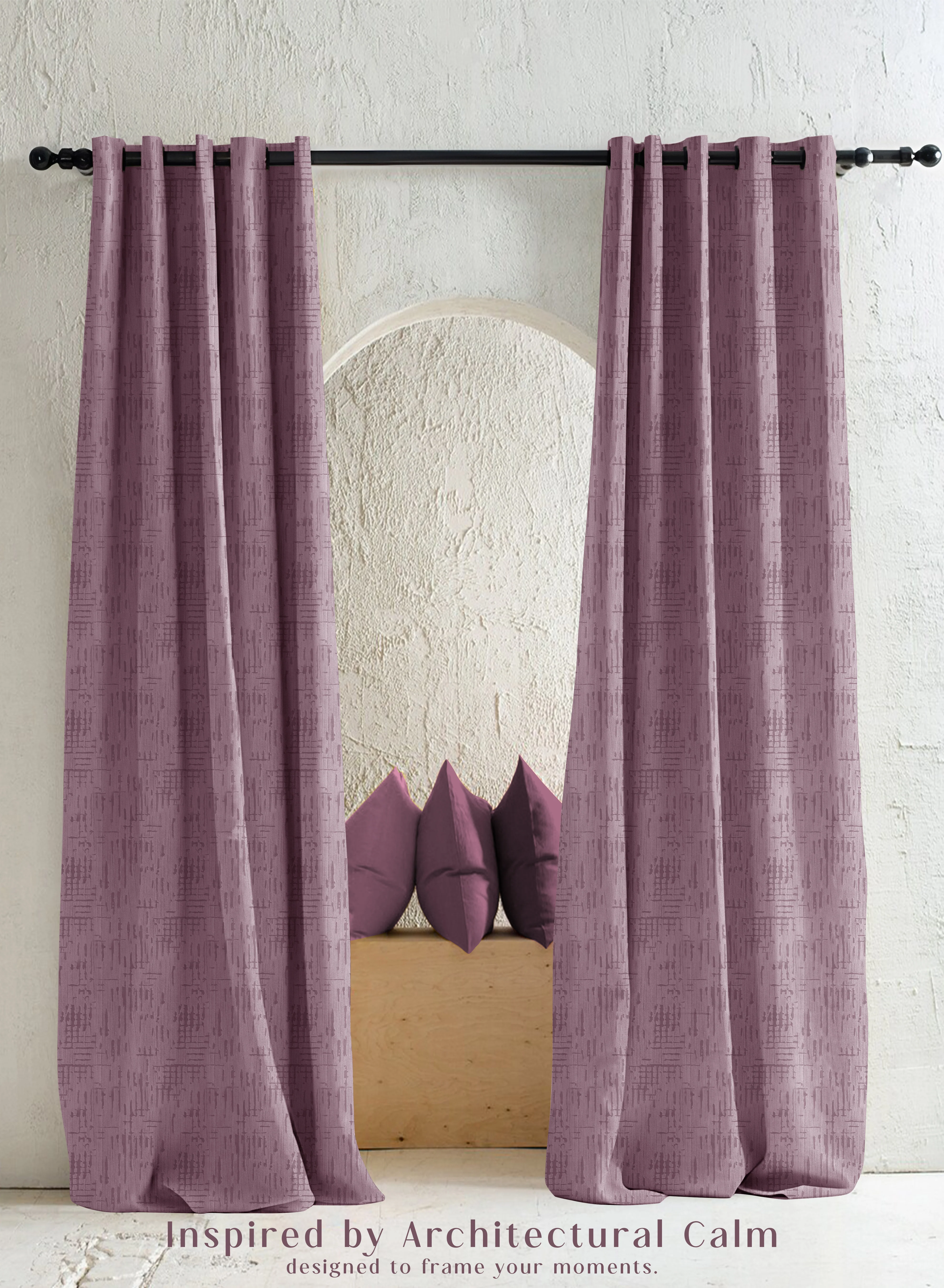 Sustainable Elsa Textured Room Darkening Curtains Modern Aesthetic Deep Blush Set of 2 Fully CustomizableThe Guide to Measuring and Choosing Curtains Exclusive