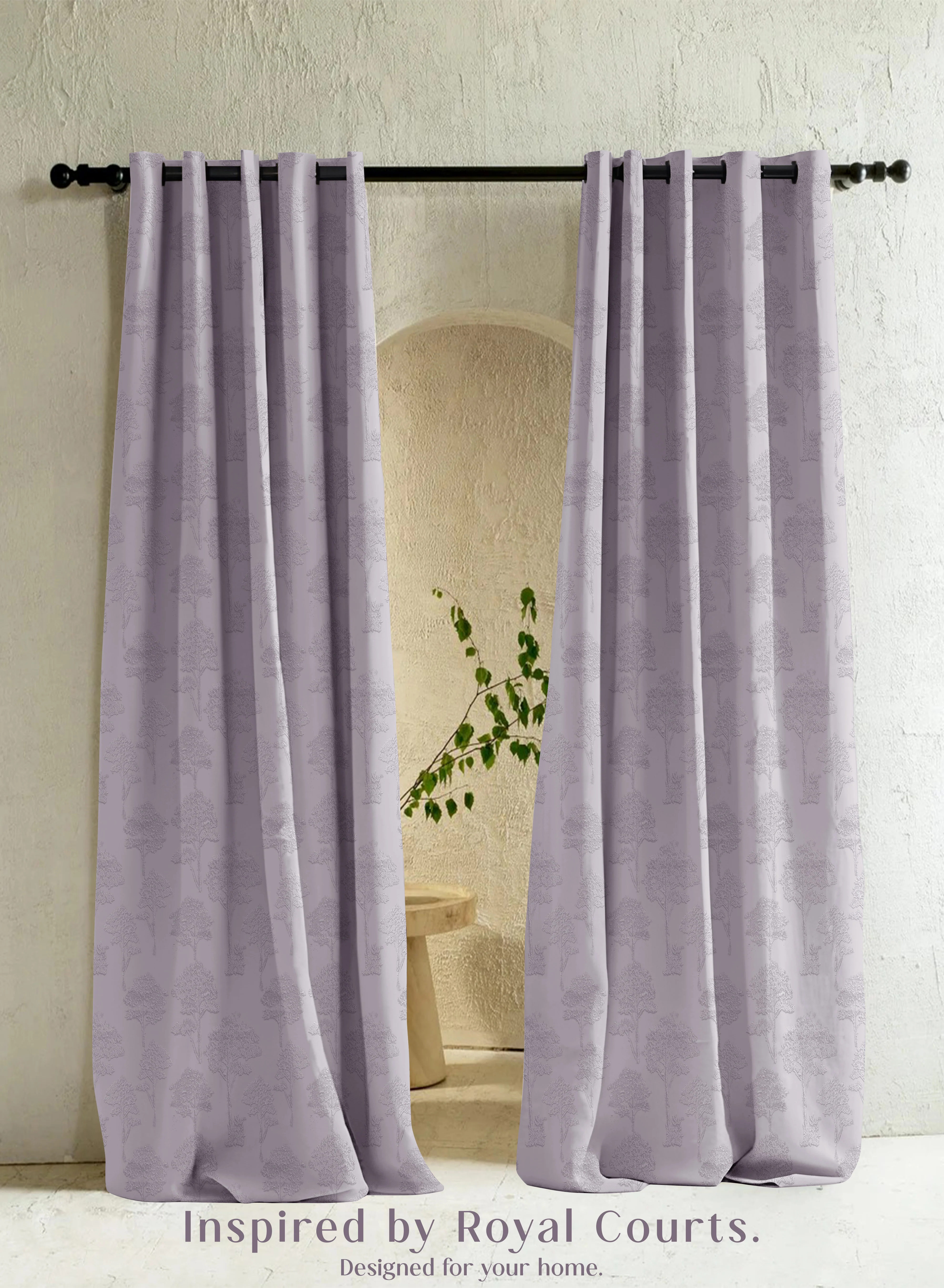 Safe Bern Jacquard Blackout Curtains Scenic Tree Pattern Total Light Block Lavender Gray Set of 2 Fully CustomizableThe Guide to Measuring and Choosing Curtains Environmentally Friendly
