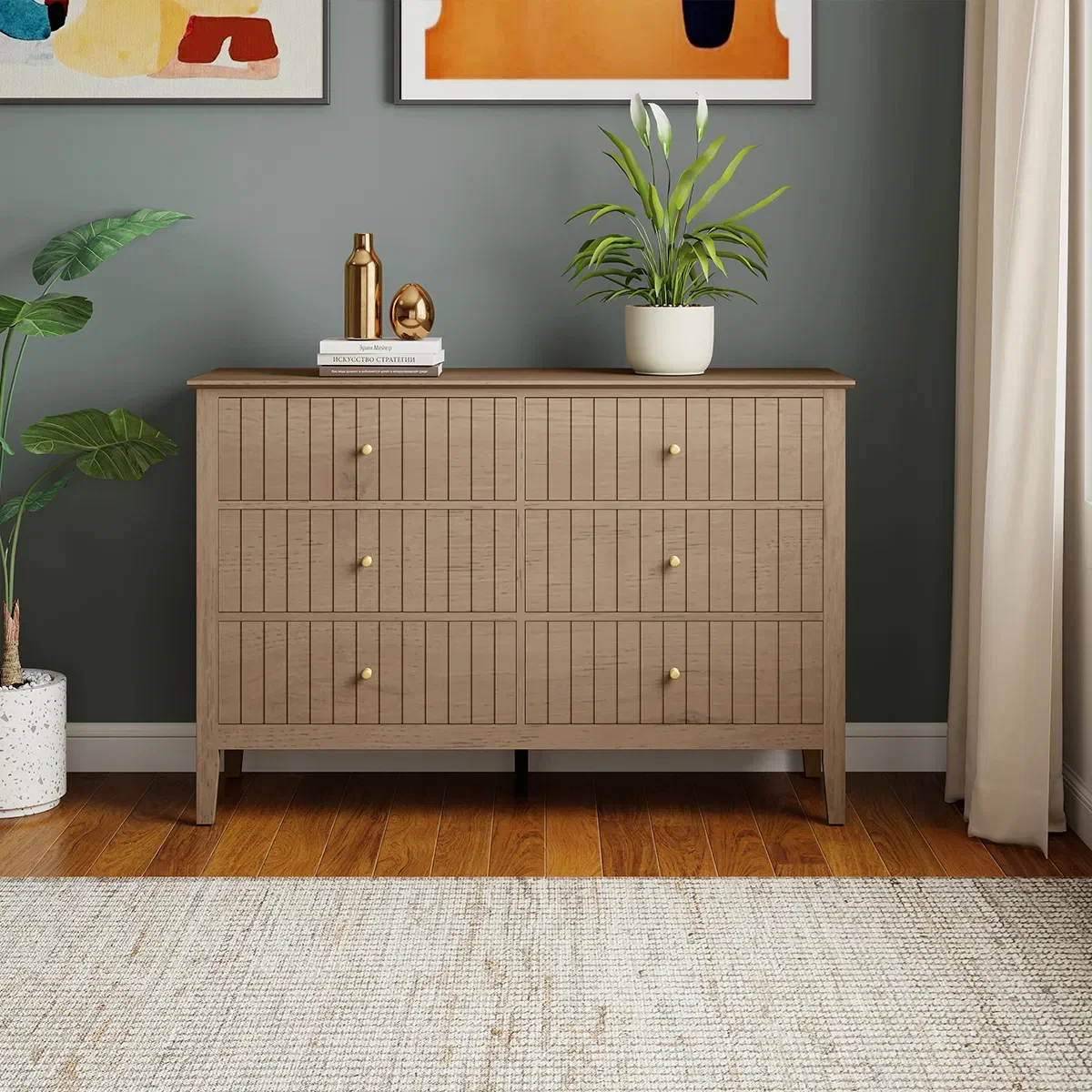 Pure Large 6 Drawer Chest of Drawers – Hales Pale Wood Range Elegant