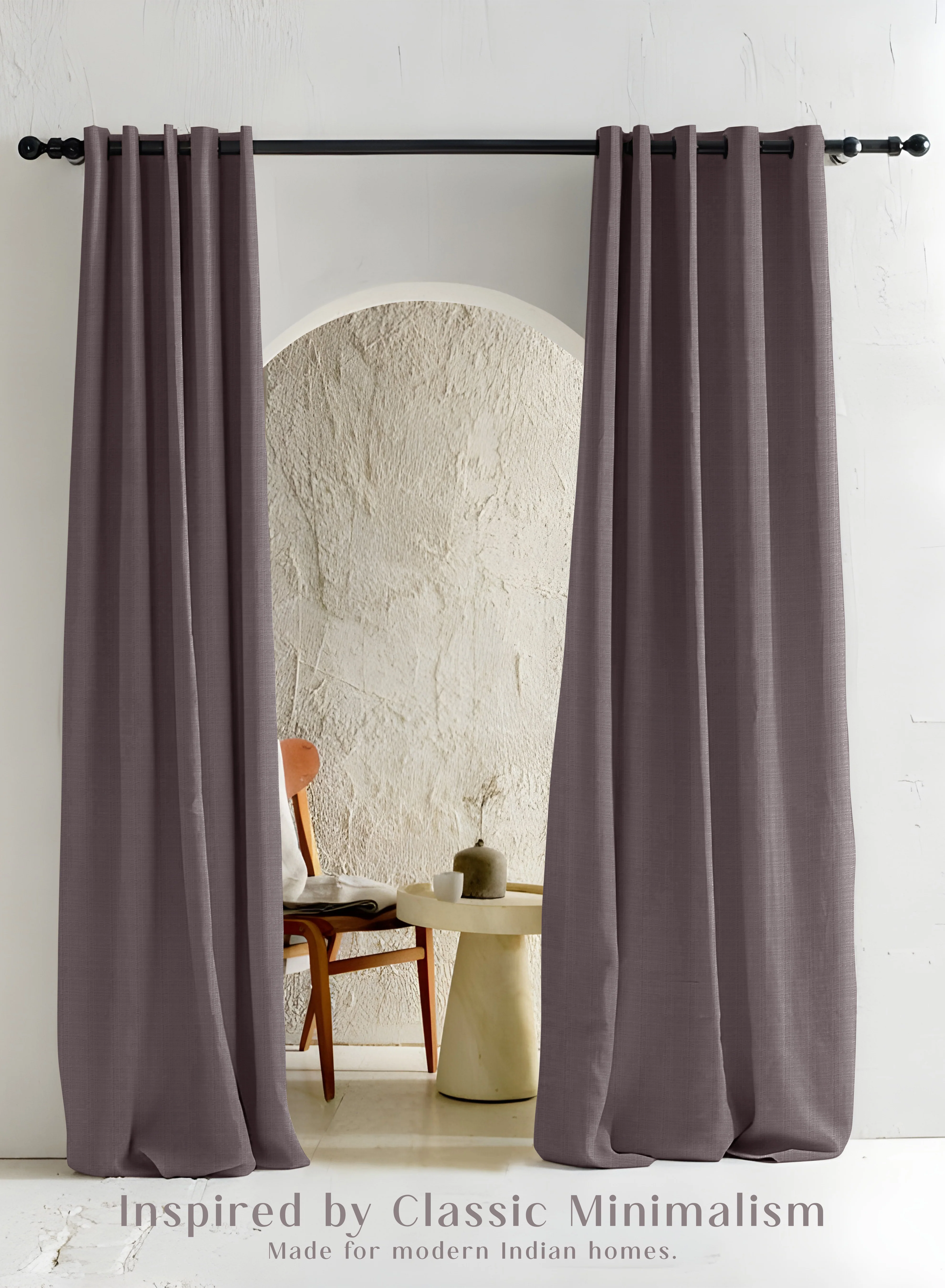 Next-Generation Cocoon Minimal Texture Blackout Curtains Modern Aesthetic Total Light Block Matte Purple Set of 2 k Fully CustomizableThe Guide to Measuring and Choosing Curtains Comfortable